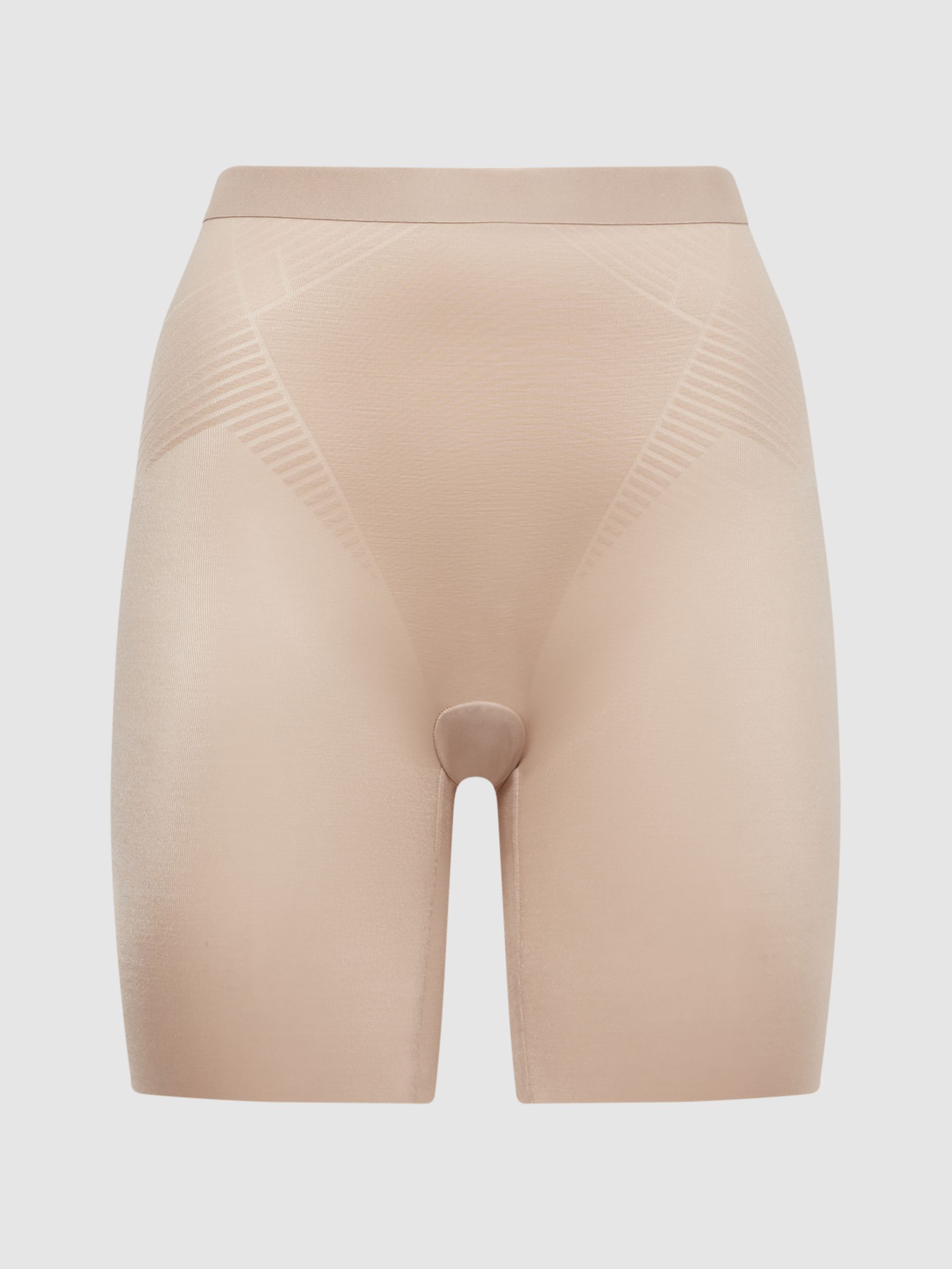 Spanx Shapewear Firming Mid-Thigh Shorts in Champagne - Image 2 of 4