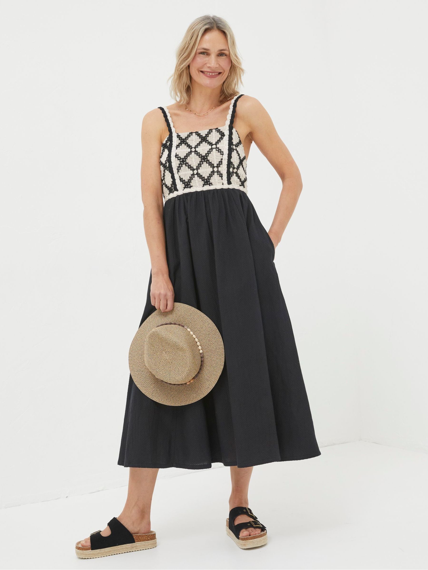 Clea Black Crochet Beach Dress - Image 2 of 6