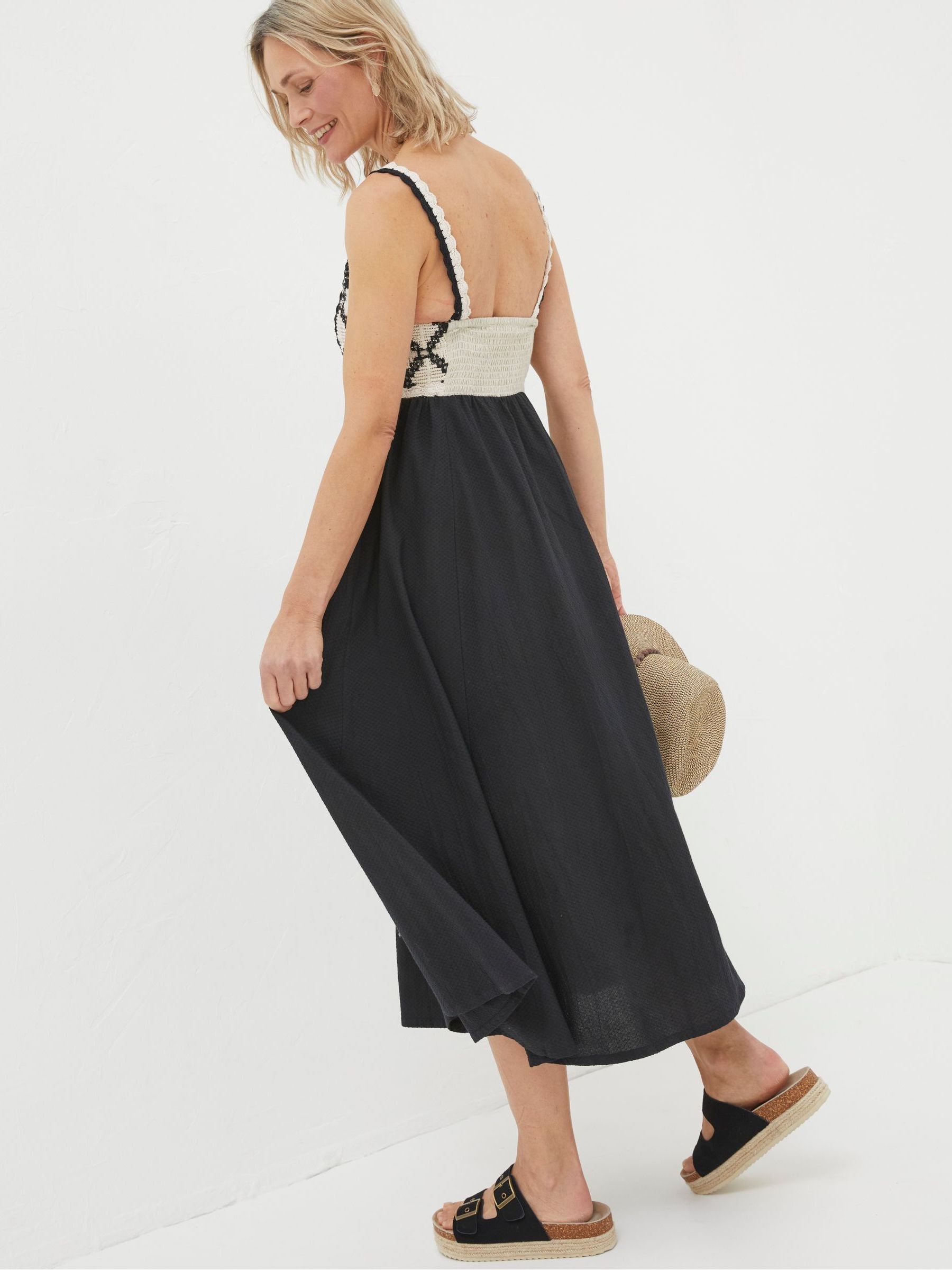 Clea Black Crochet Beach Dress - Image 3 of 6