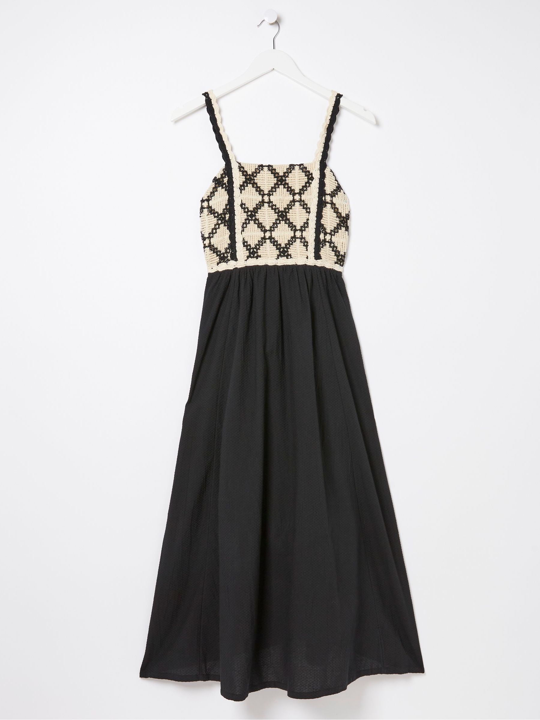 Clea Black Crochet Beach Dress - Image 6 of 6