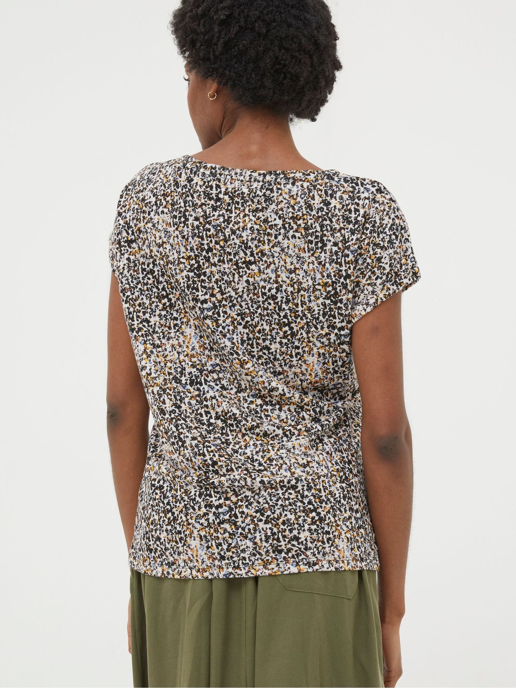Ivy Natural Dappled Spot Linen T-Shirt - Image 2 of 4