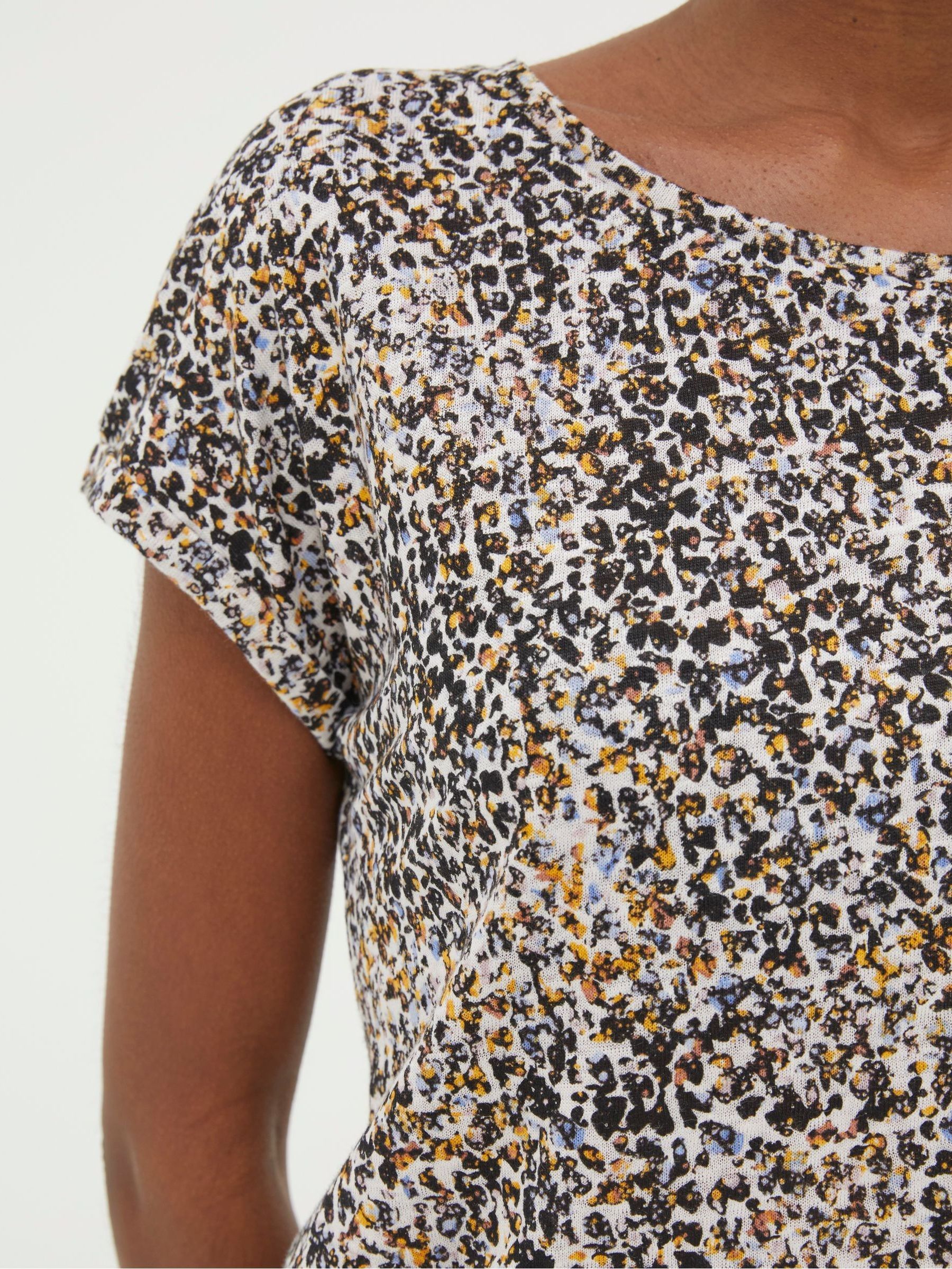 Ivy Natural Dappled Spot Linen T-Shirt - Image 3 of 4