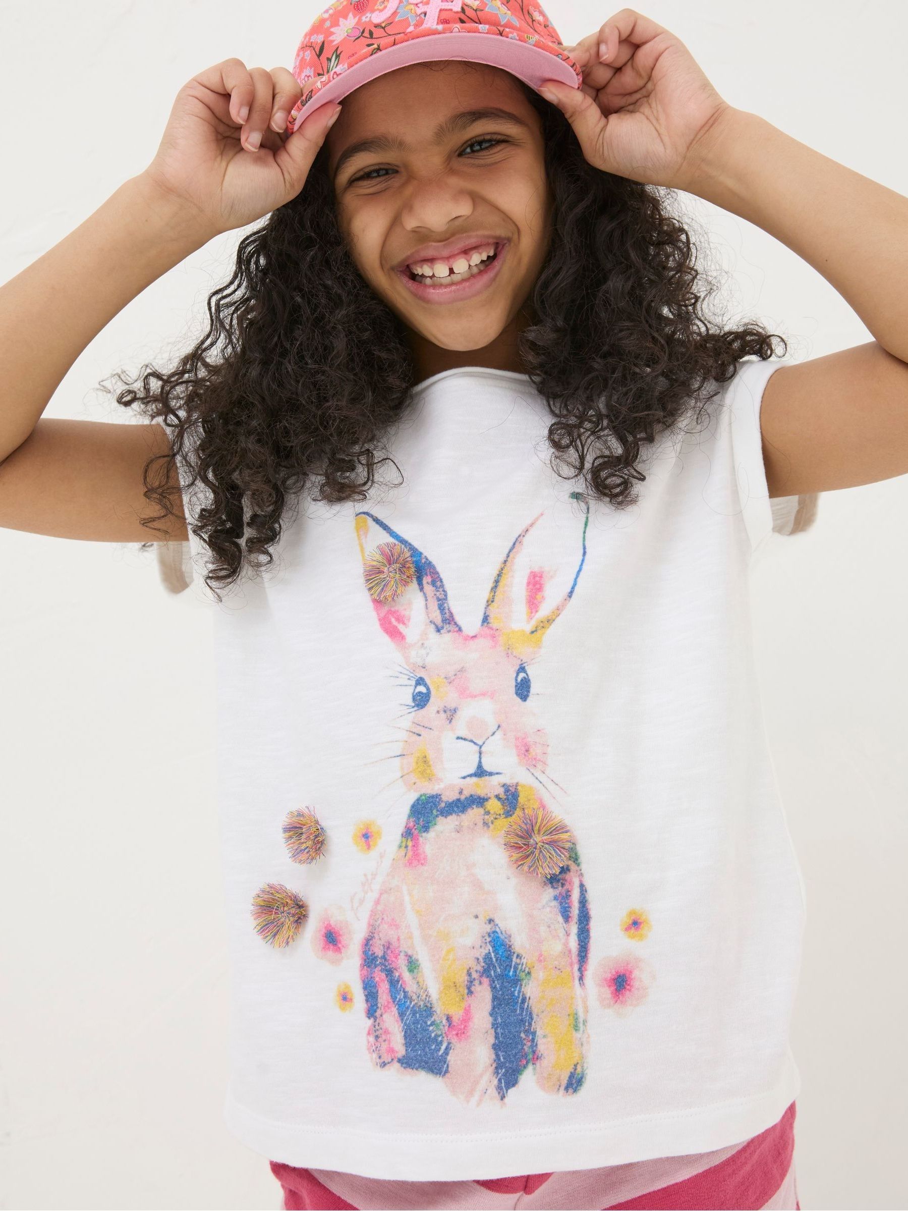 Natural Watercolour Bunny T-Shirt - Image 1 of 5