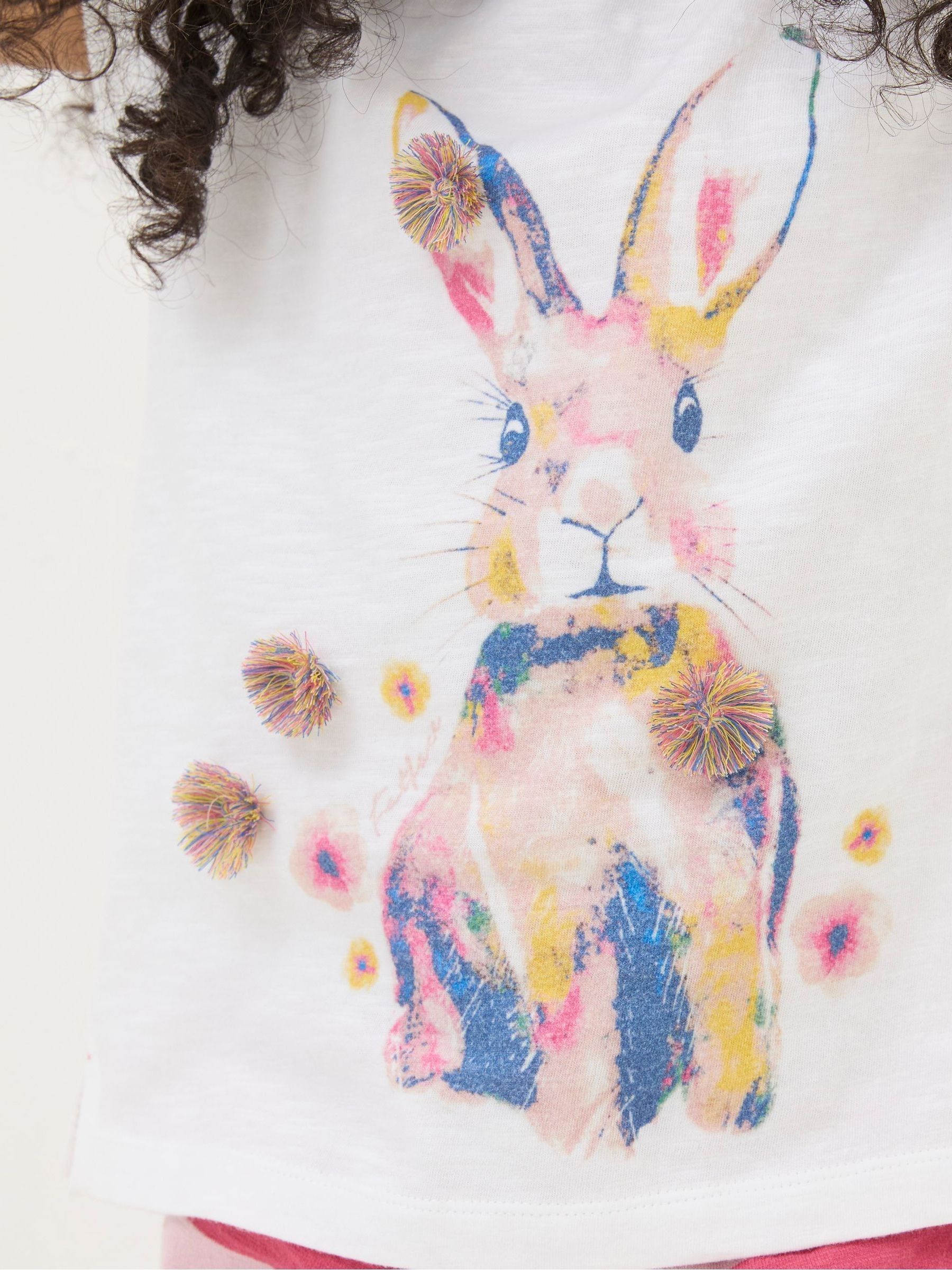 Natural Watercolour Bunny T-Shirt - Image 4 of 5