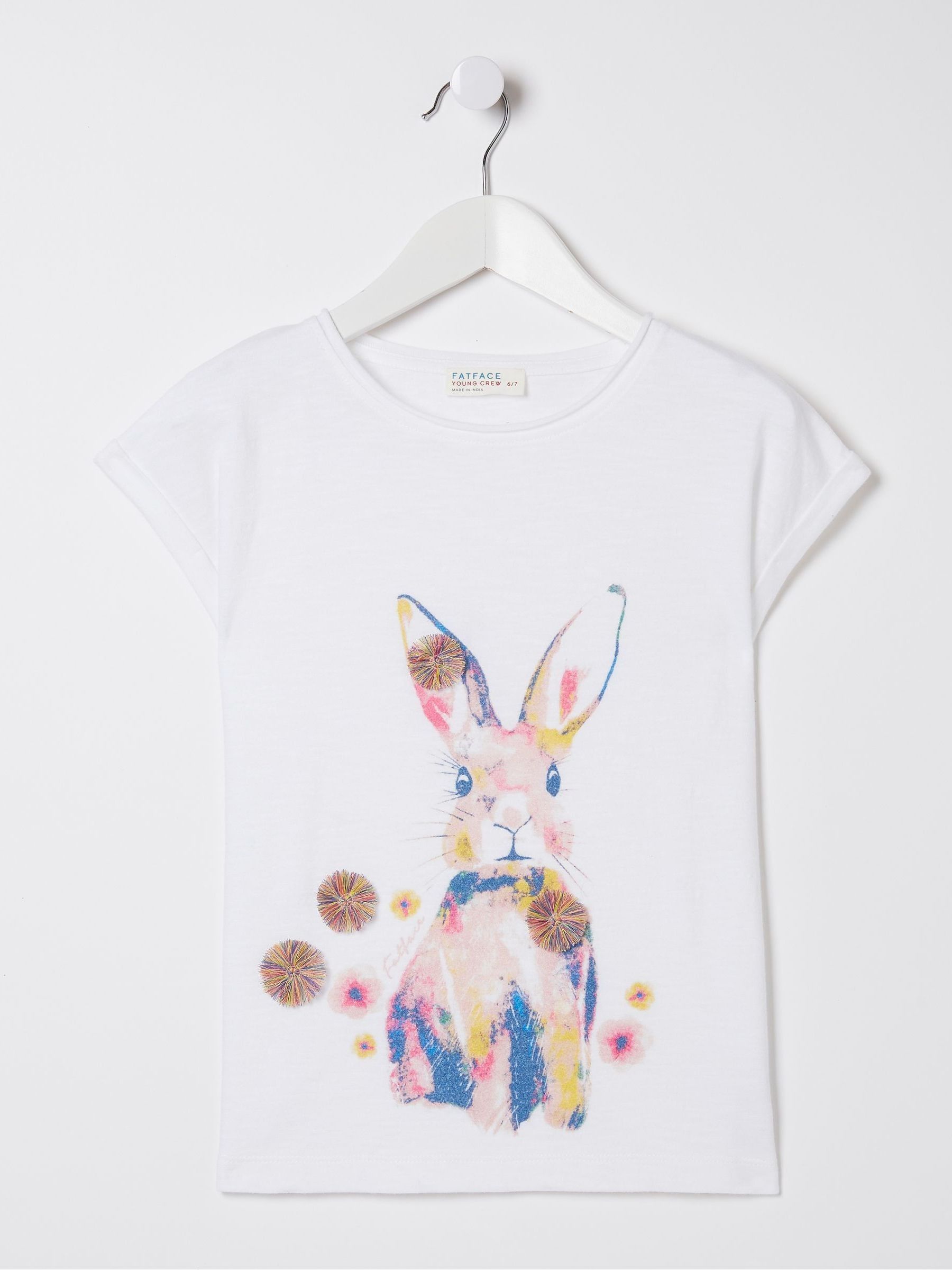 Natural Watercolour Bunny T-Shirt - Image 5 of 5