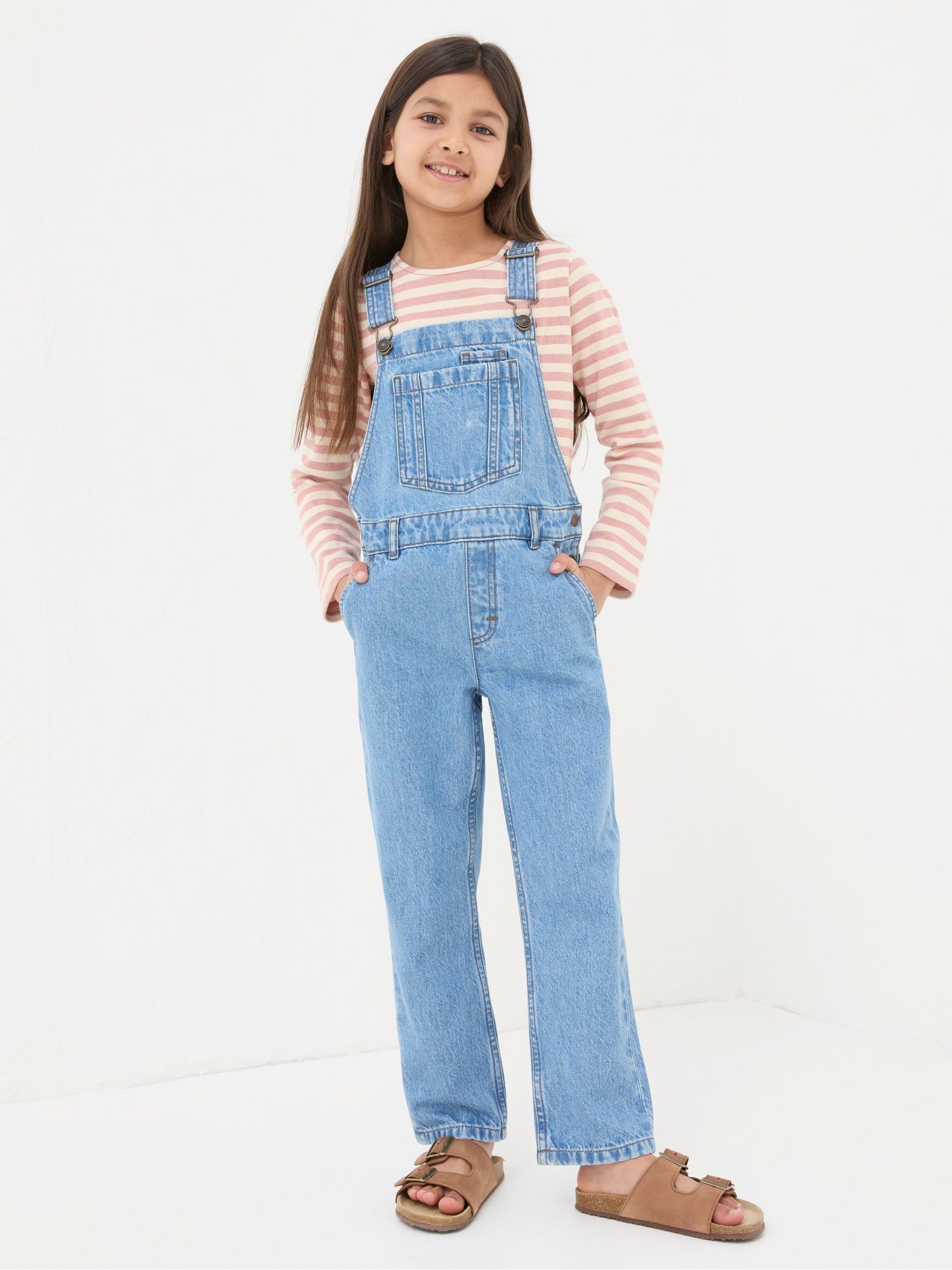Blue Darby Denim Dungarees - Image 1 of 4 Blue Darby Denim Dungarees - Image 1 of 4