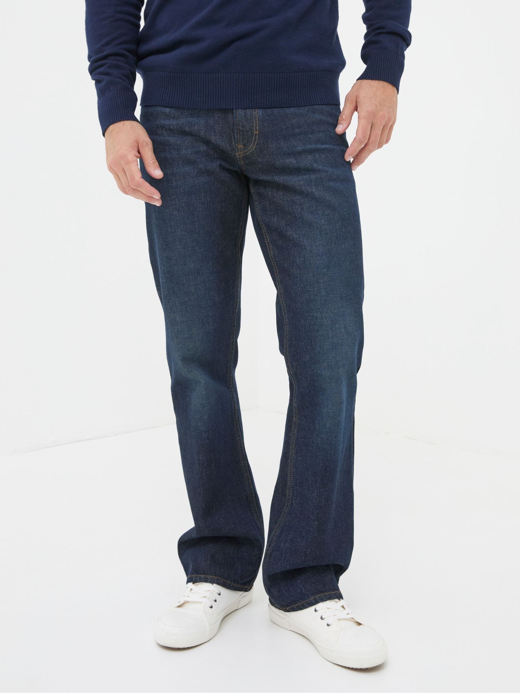 Dark Vintage Blue Bootcut Jeans FatFace