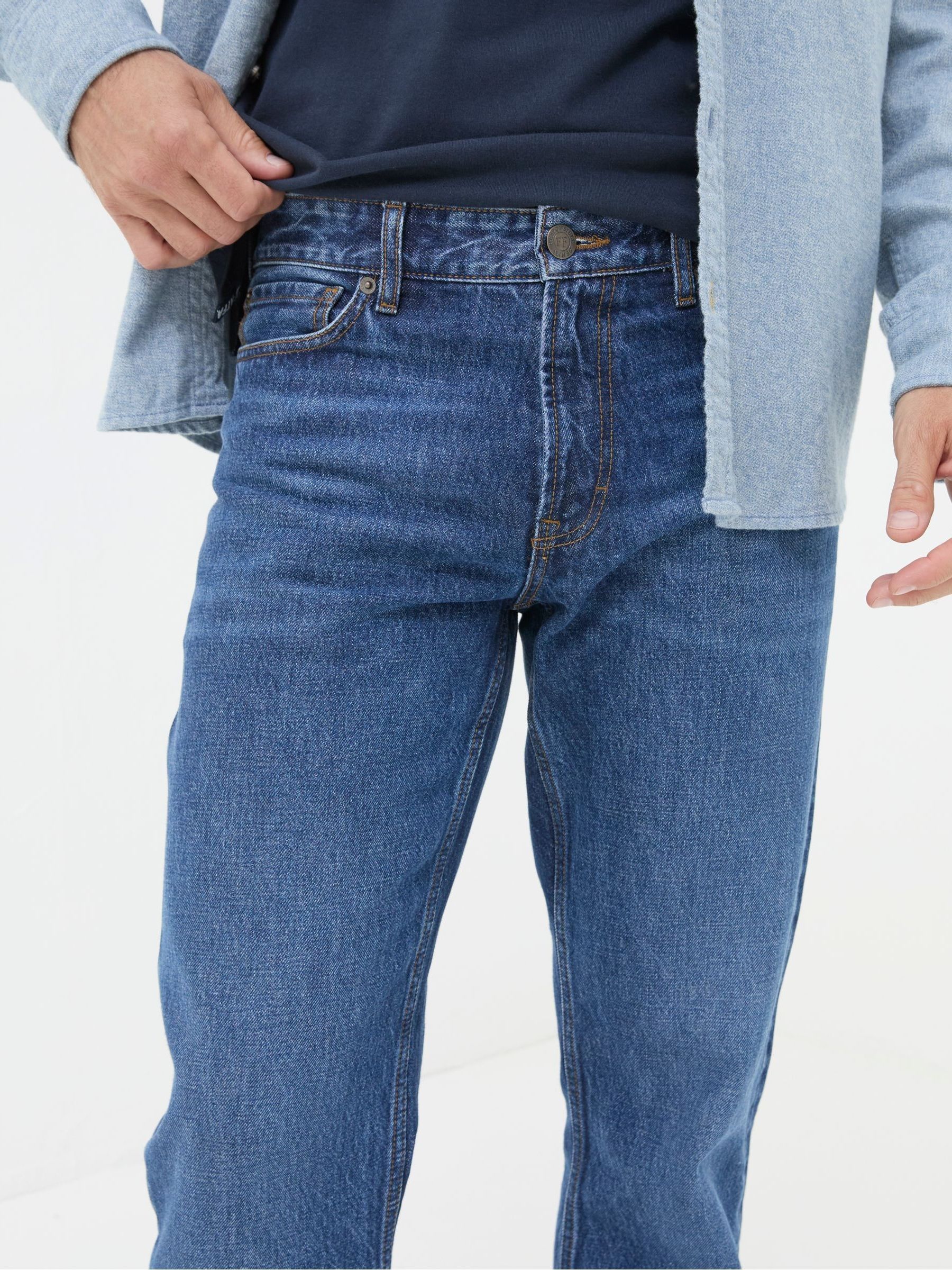 Stone Wash Blue Bootcut Jeans - Image 5 of 6