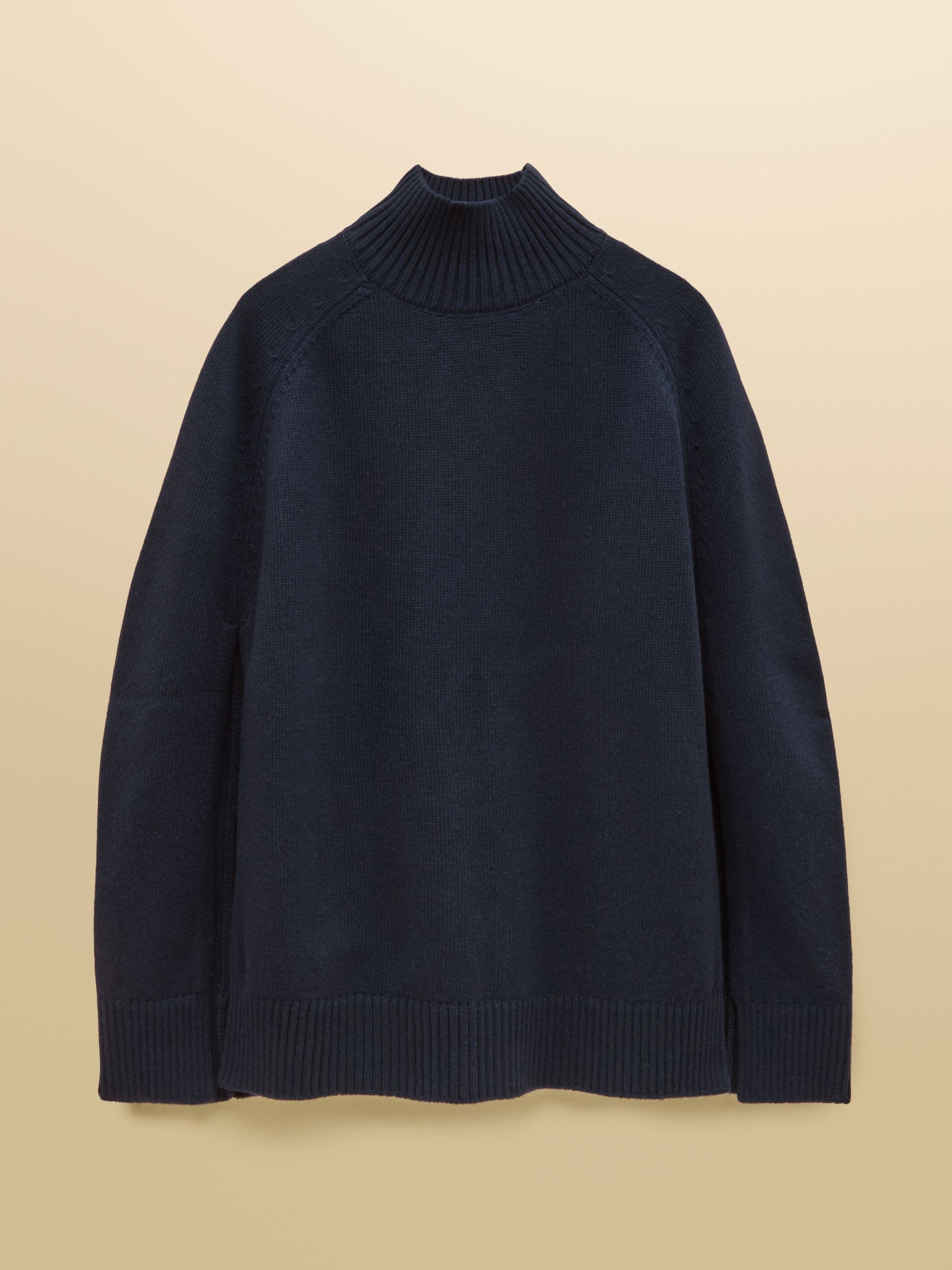 Navy High Neck Knitted Cape - Image 9 of 9 Navy High Neck Knitted Cape - Image 9 of 9