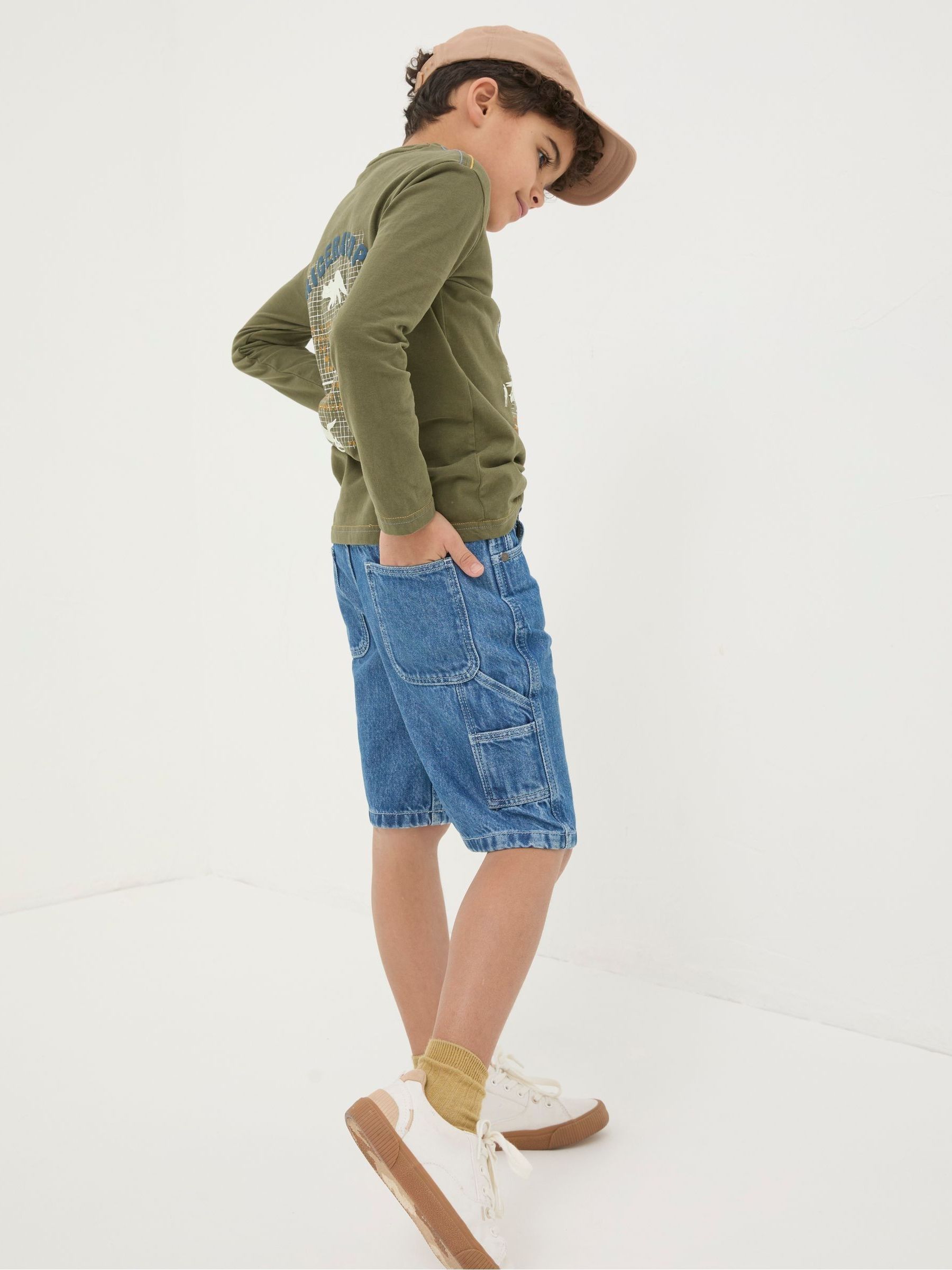 Blue Carpenter Denim Shorts - Image 2 of 6