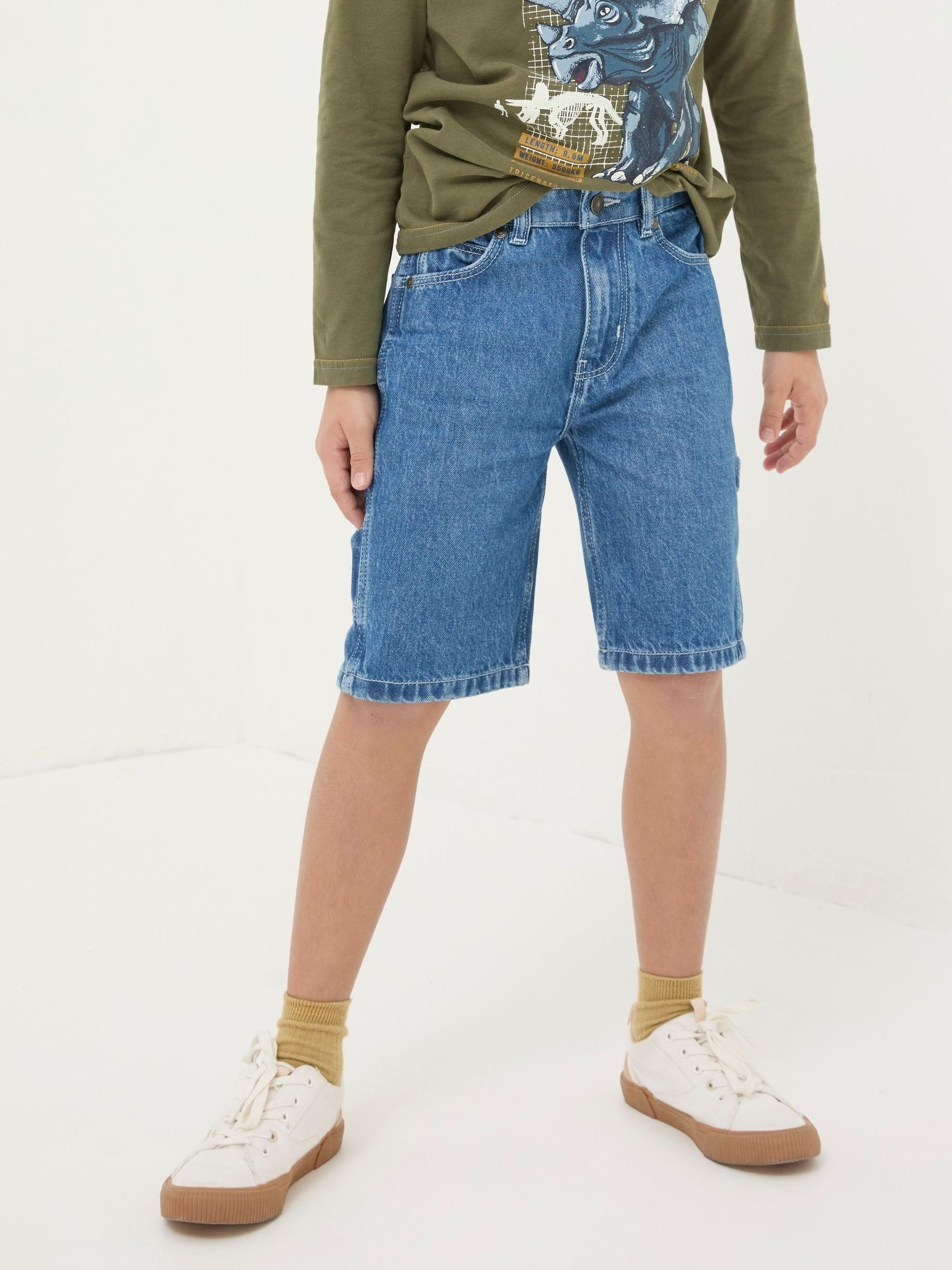 Blue Carpenter Denim Shorts - Image 3 of 6