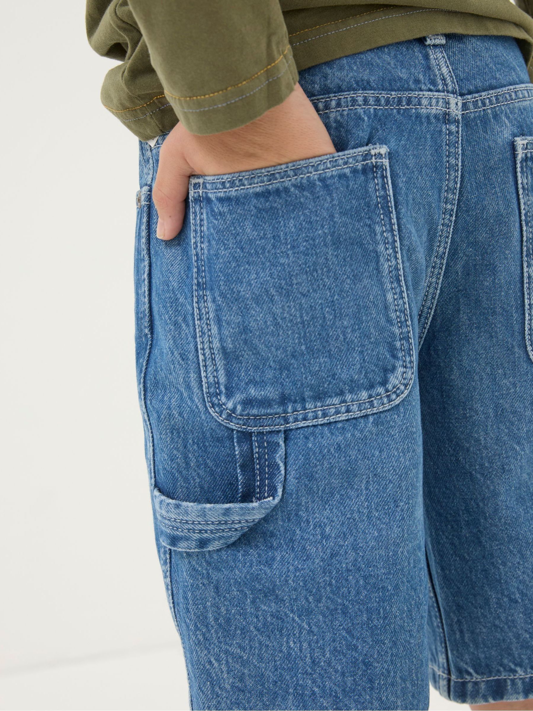 Blue Carpenter Denim Shorts - Image 5 of 6