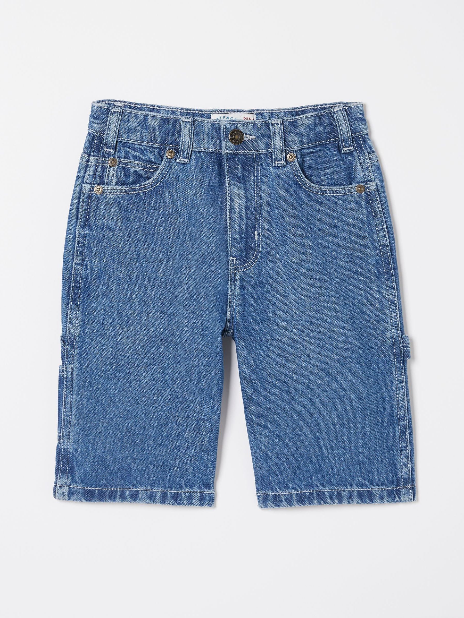 Blue Carpenter Denim Shorts - Image 6 of 6