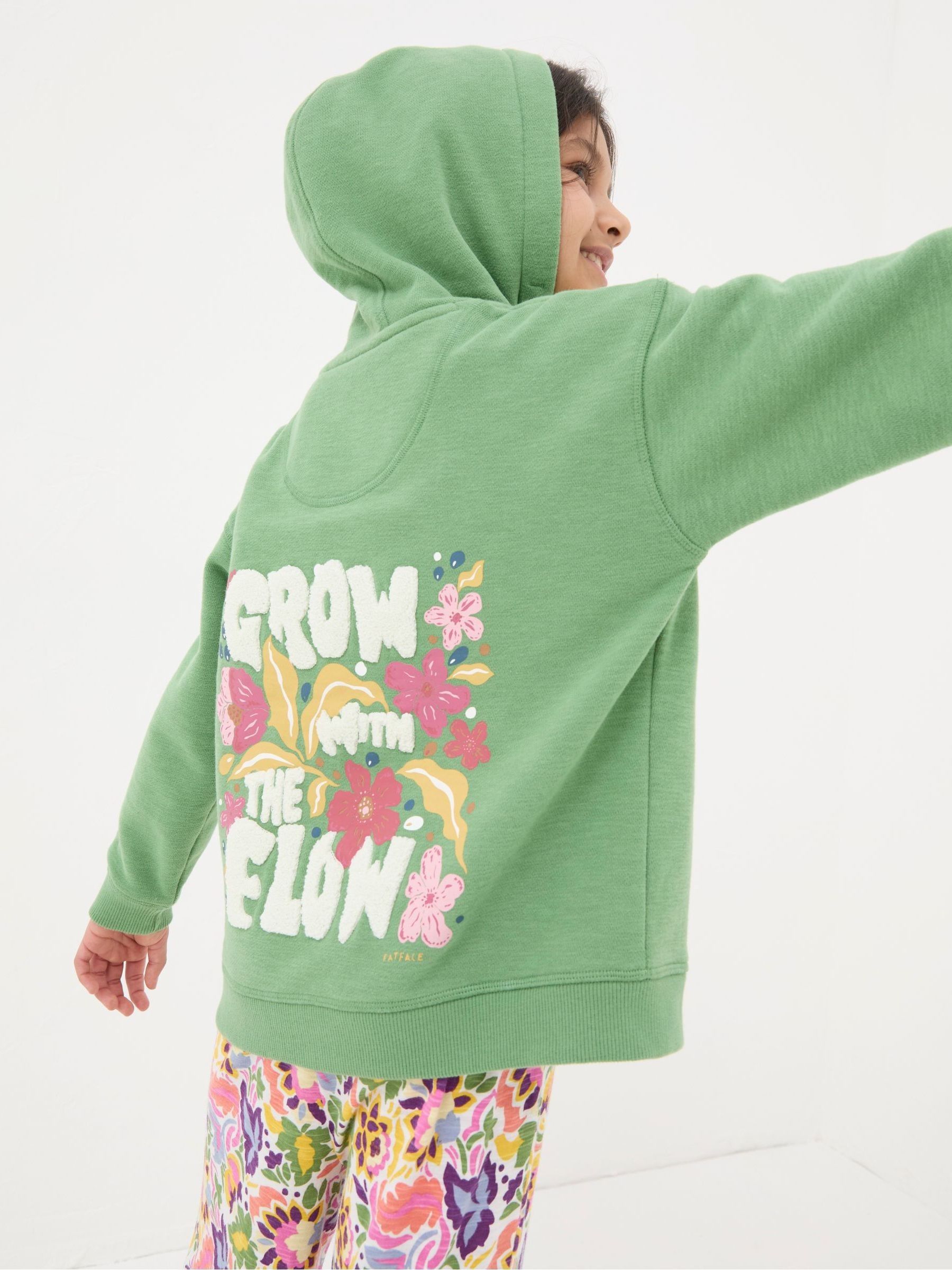 Grow With The Flow Green Popover Hoodie - Image 1 of 5