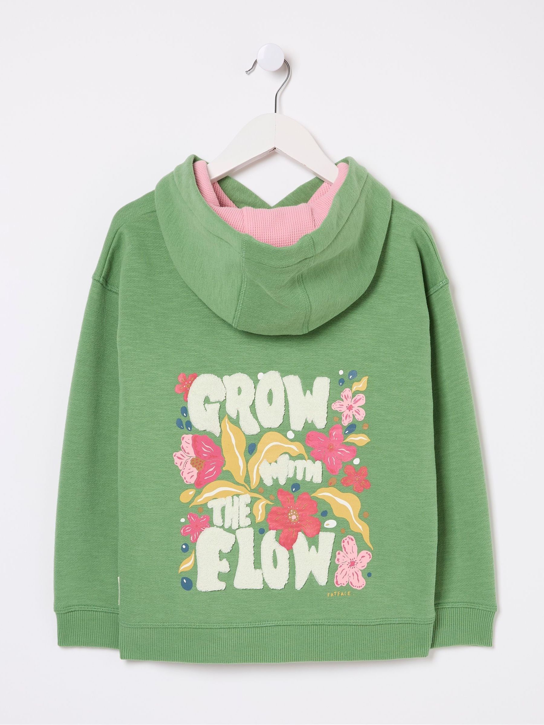Grow With The Flow Green Popover Hoodie - Image 4 of 5