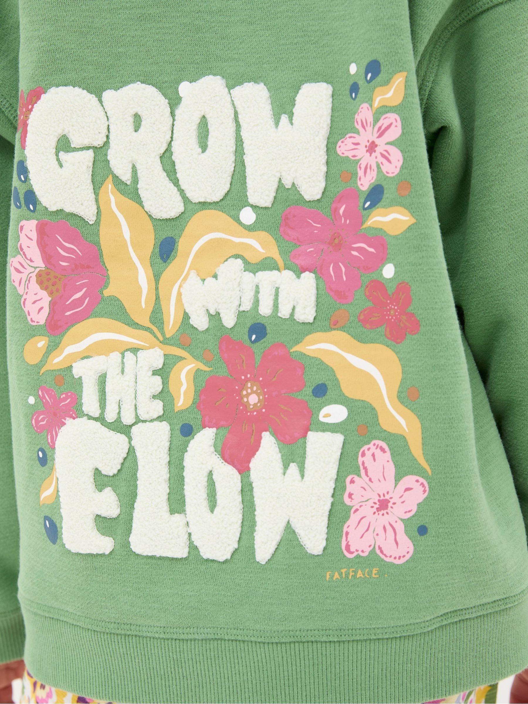 Grow With The Flow Green Popover Hoodie - Image 5 of 5
