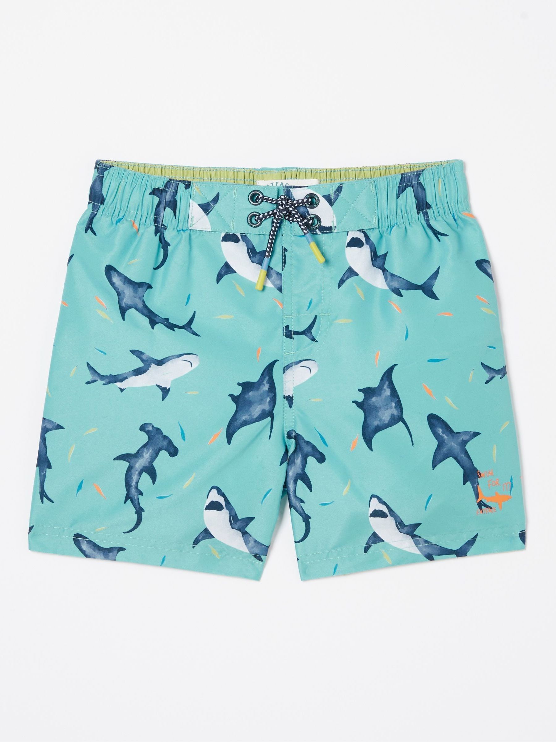 Blue Shark Swim Shorts - Image 4 of 4