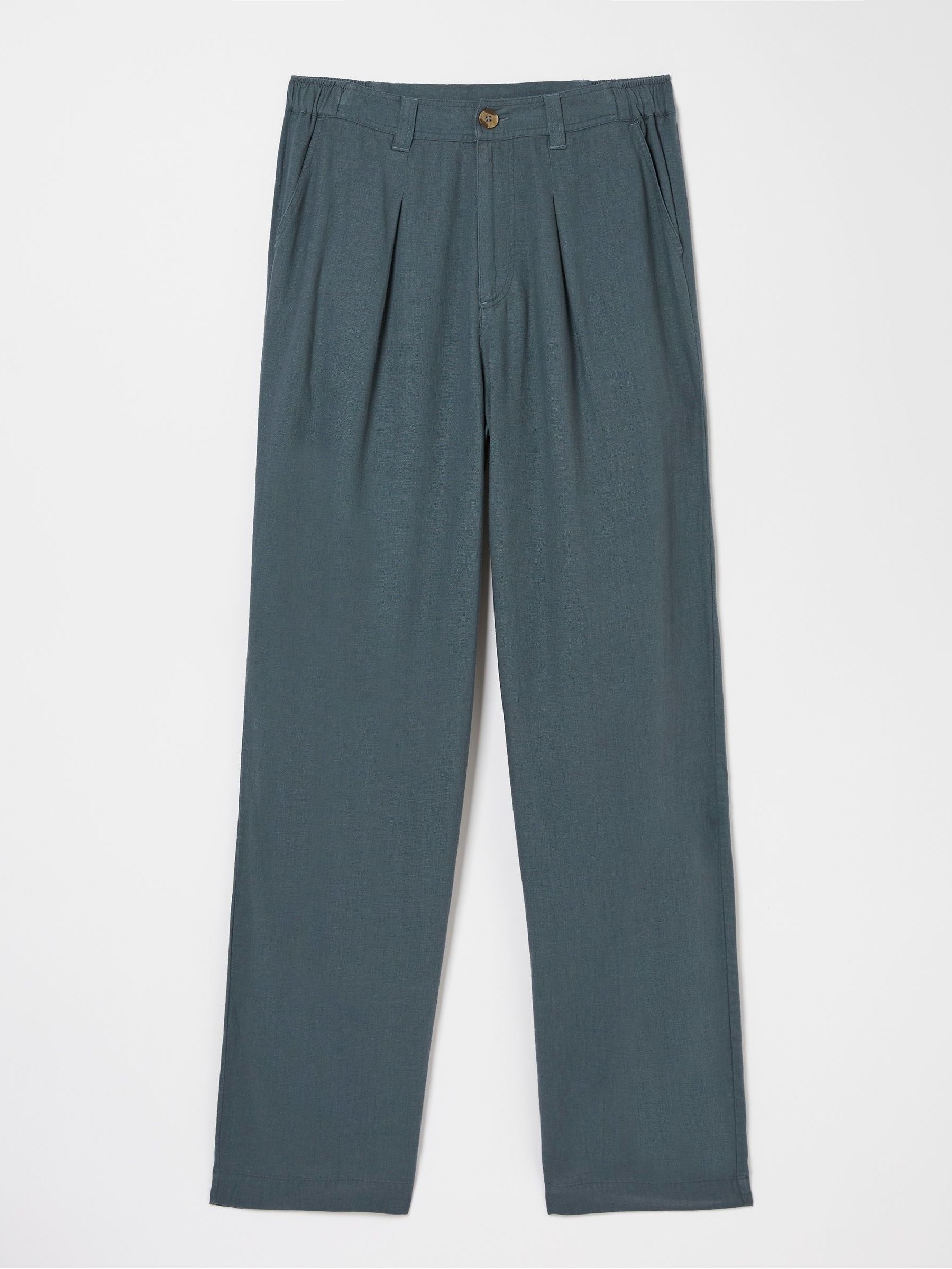 Pendeen Blue Linen Blend Trousers - Image 5 of 5