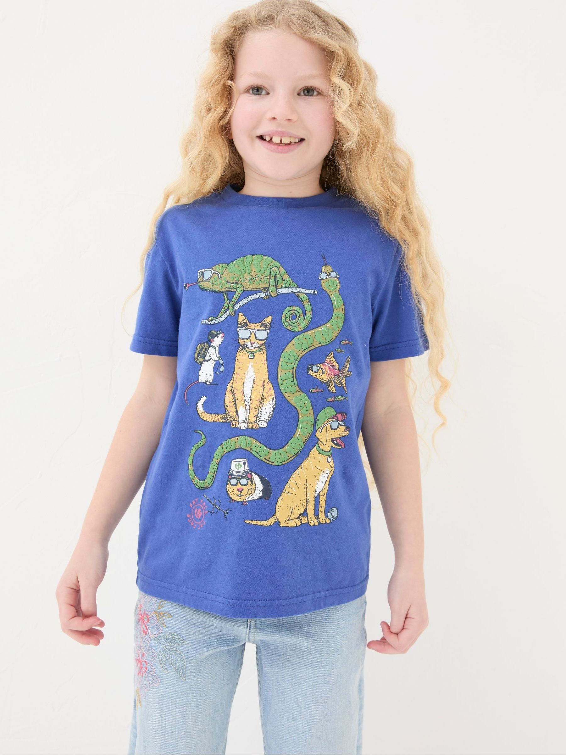 Blue Pet Graphic T-Shirt - Image 1 of 3