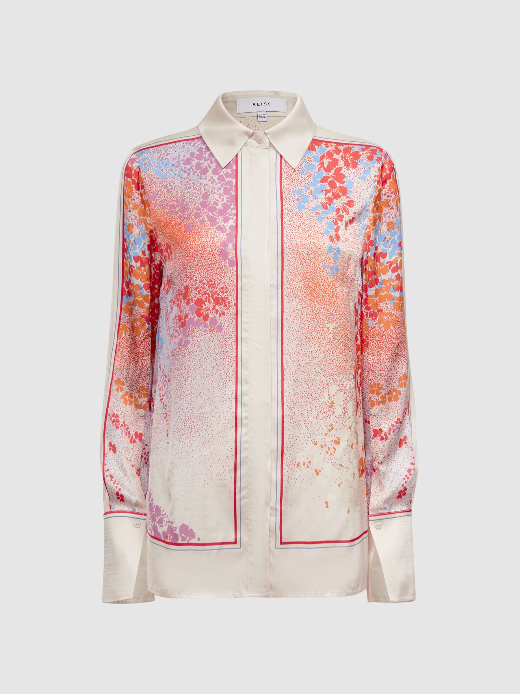 Printed Long Sleeve Shirt in Multi - Image 2 of 5