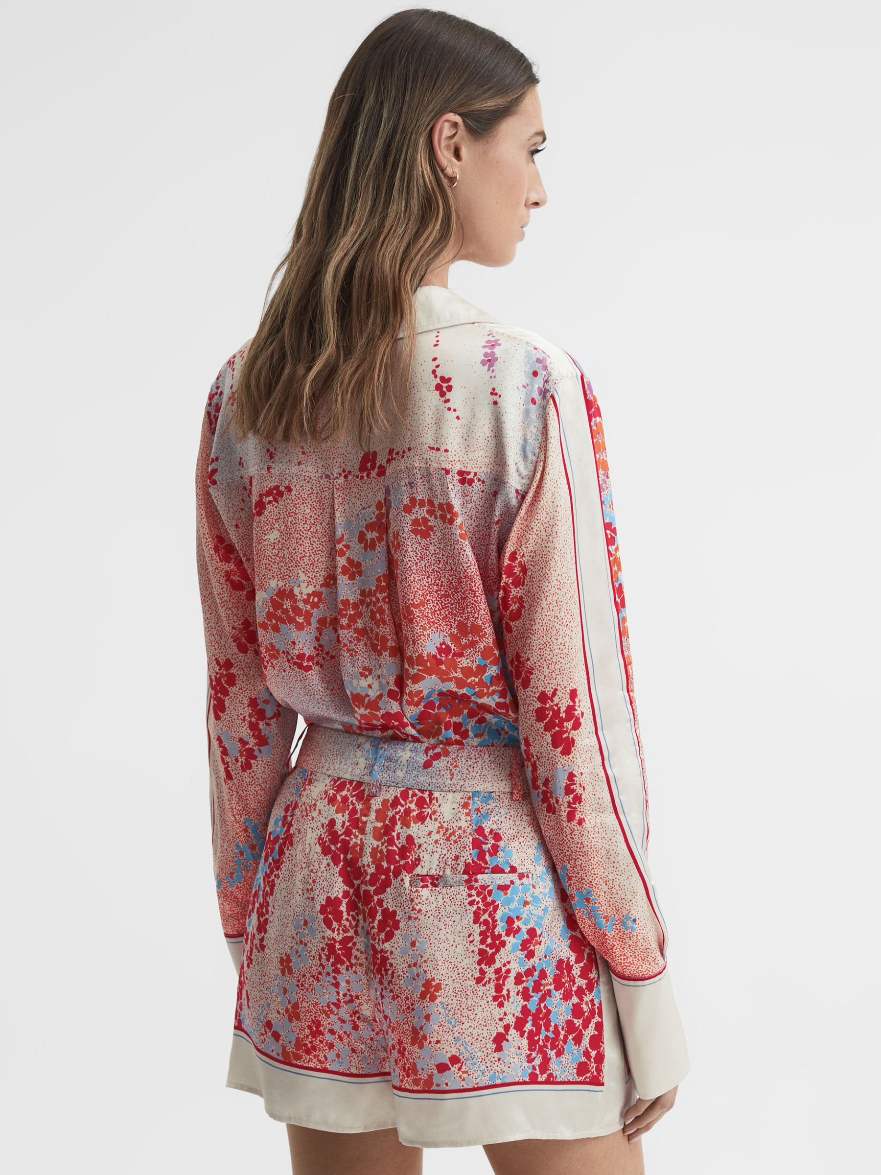 Printed Long Sleeve Shirt in Multi - Image 5 of 5