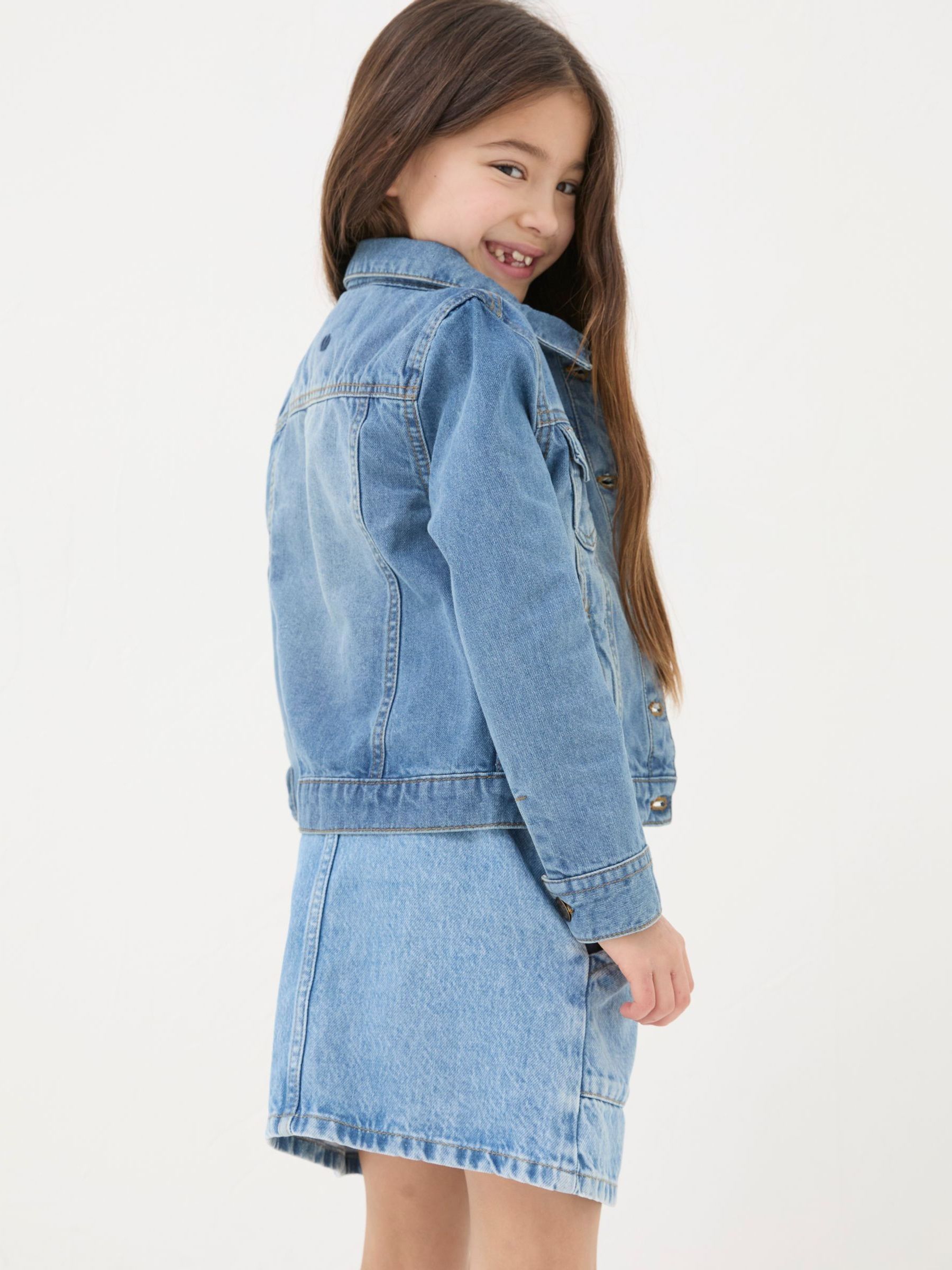 Light Blue Plain Denim Jacket - Image 2 of 6