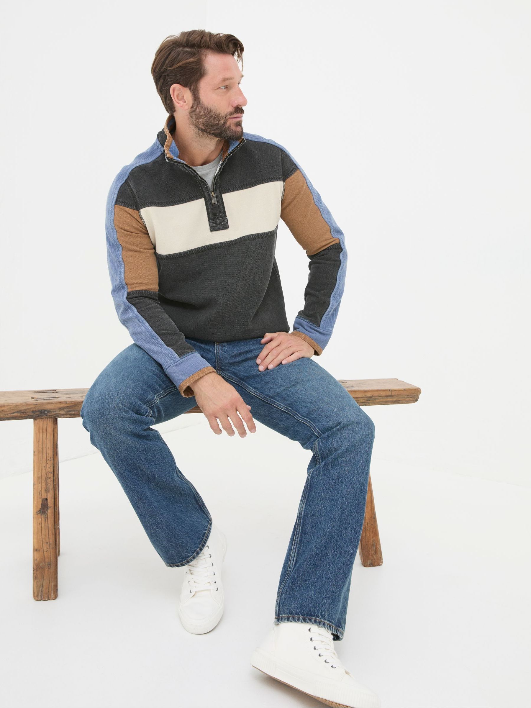 Indigo Blue Bootcut Jeans - Image 3 of 6