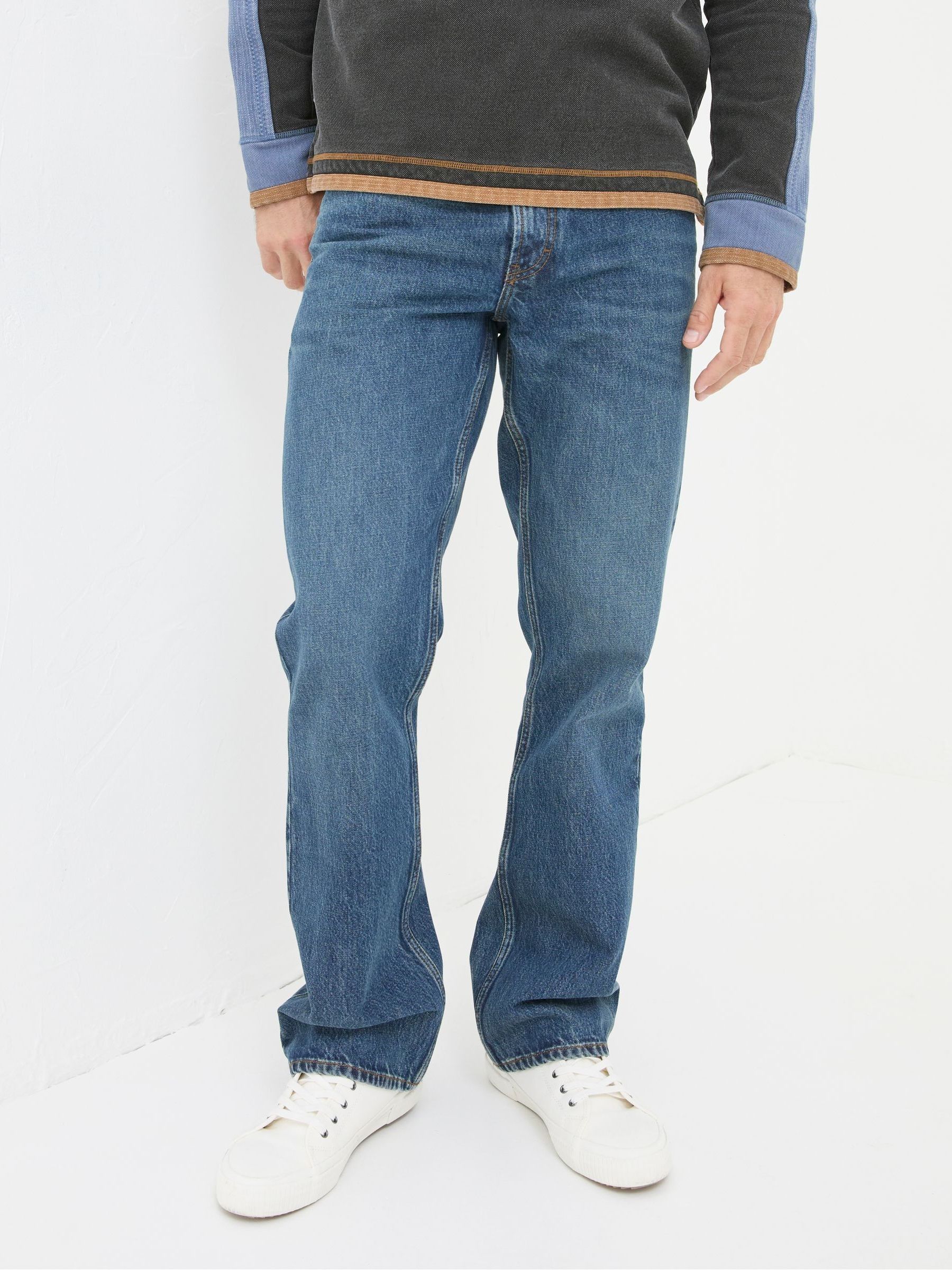 Indigo Blue Bootcut Jeans - Image 4 of 6