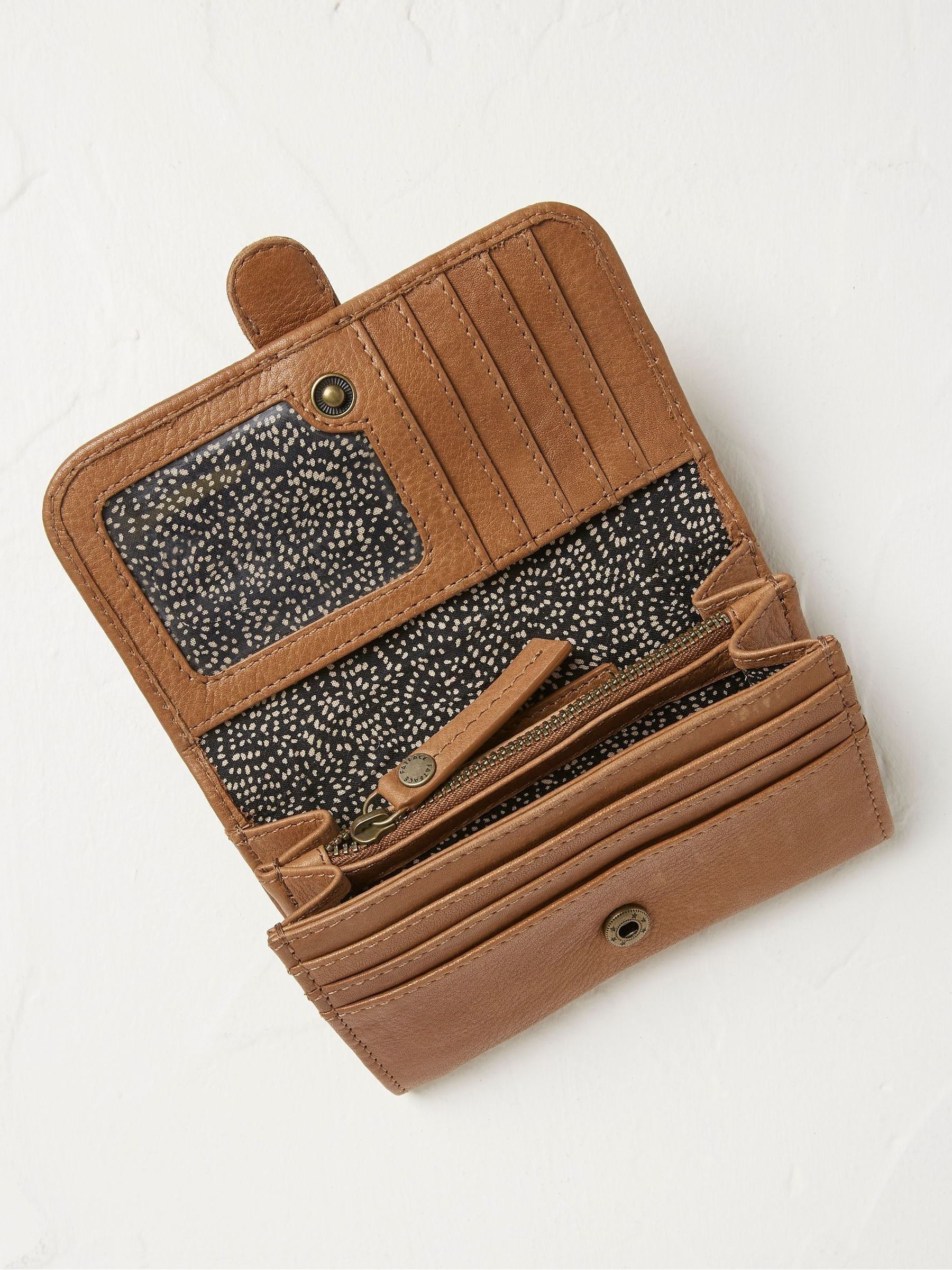 Harlow Brown Round Buckle Foldover Purse - Image 2 of 2