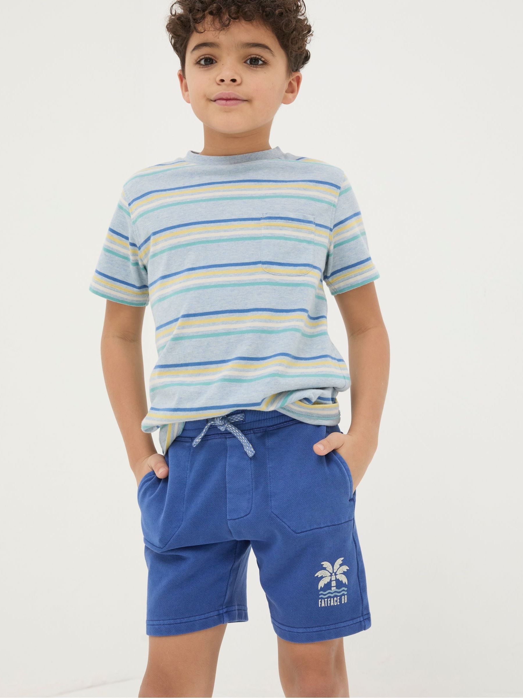 Eddie Blue Sweat Shorts - Image 1 of 4