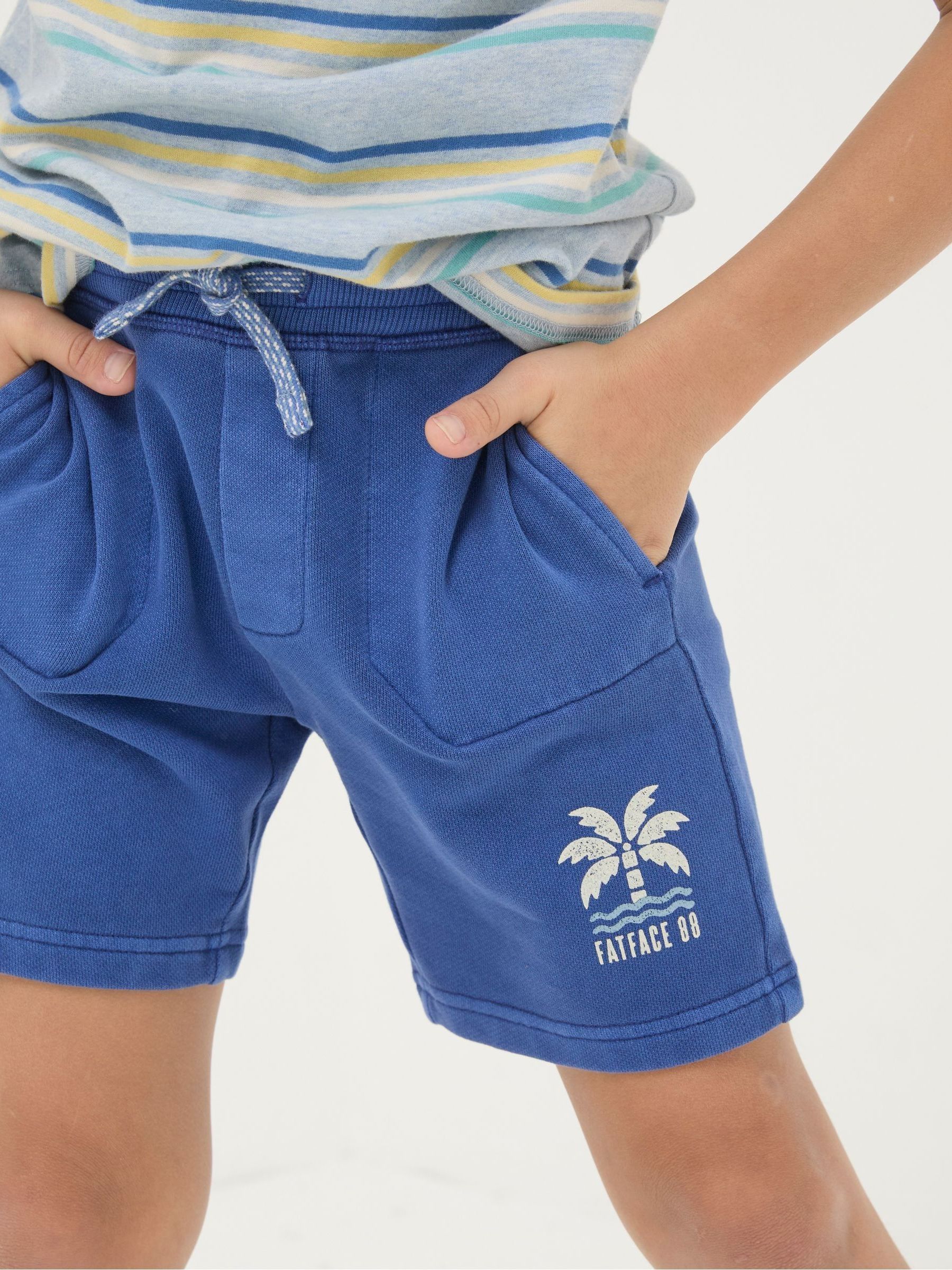 Eddie Blue Sweat Shorts - Image 3 of 4