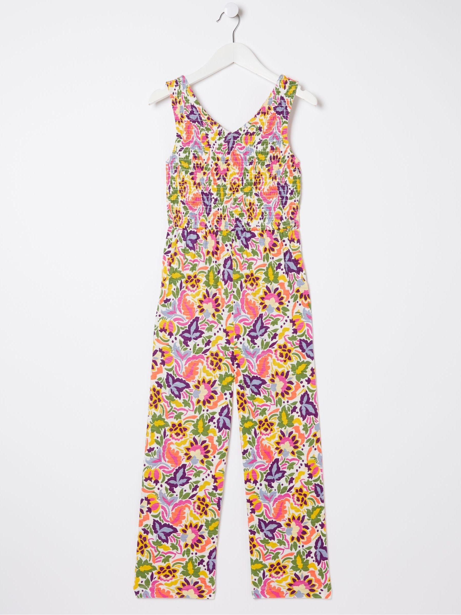 Pink Art Floral Jersey Printed Jumpsuit - Image 5 of 5