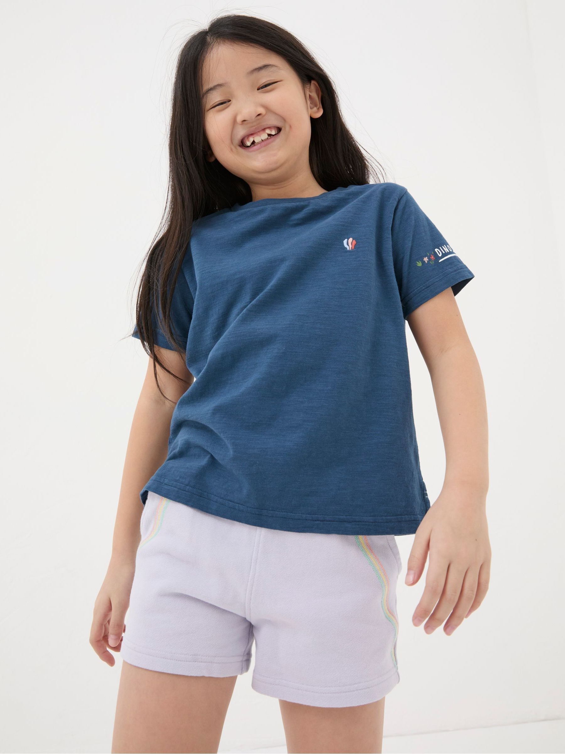 Blue Dinosaur Graphic T-Shirt - Image 1 of 5 Blue Dinosaur Graphic T-Shirt - Image 1 of 5