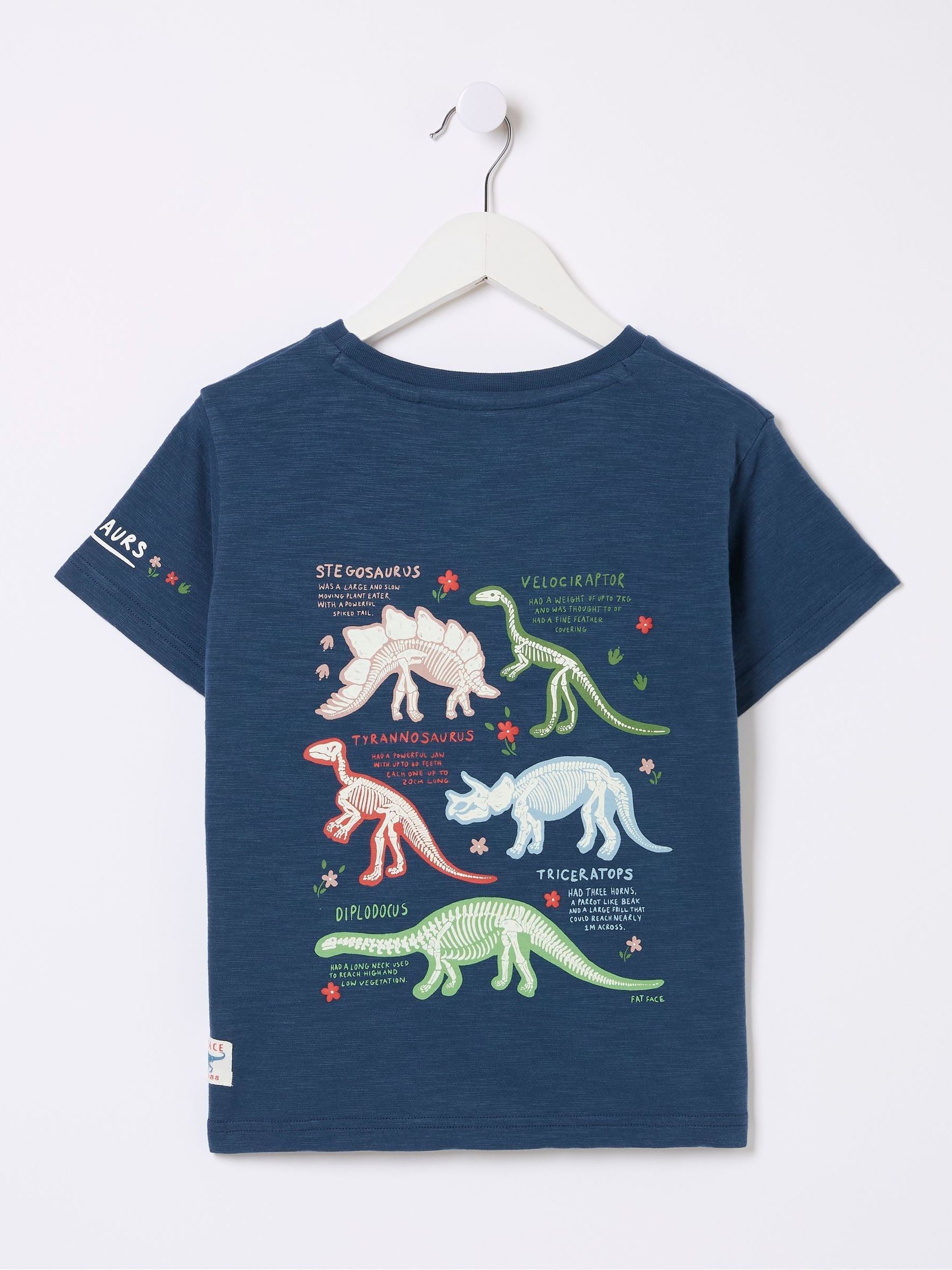 Blue Dinosaur Graphic T-Shirt - Image 5 of 5 Blue Dinosaur Graphic T-Shirt - Image 5 of 5