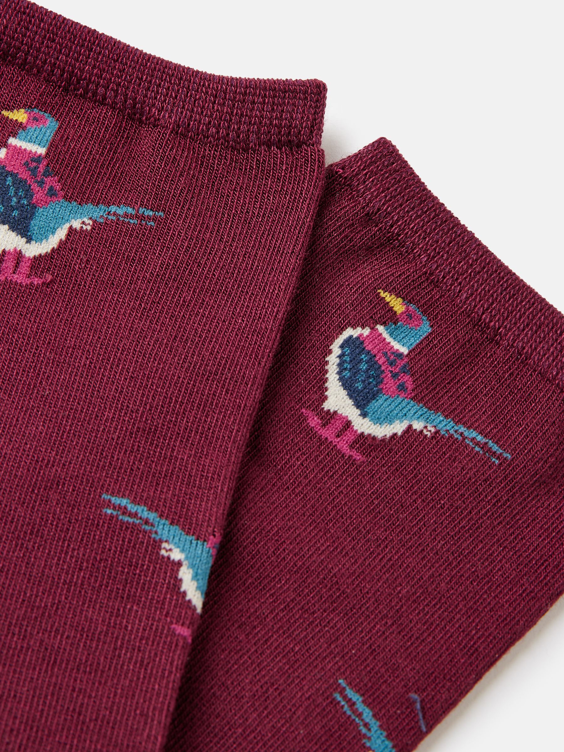 Excellent Everyday Purple Pheasant Ankle Socks - Image 2 of 3