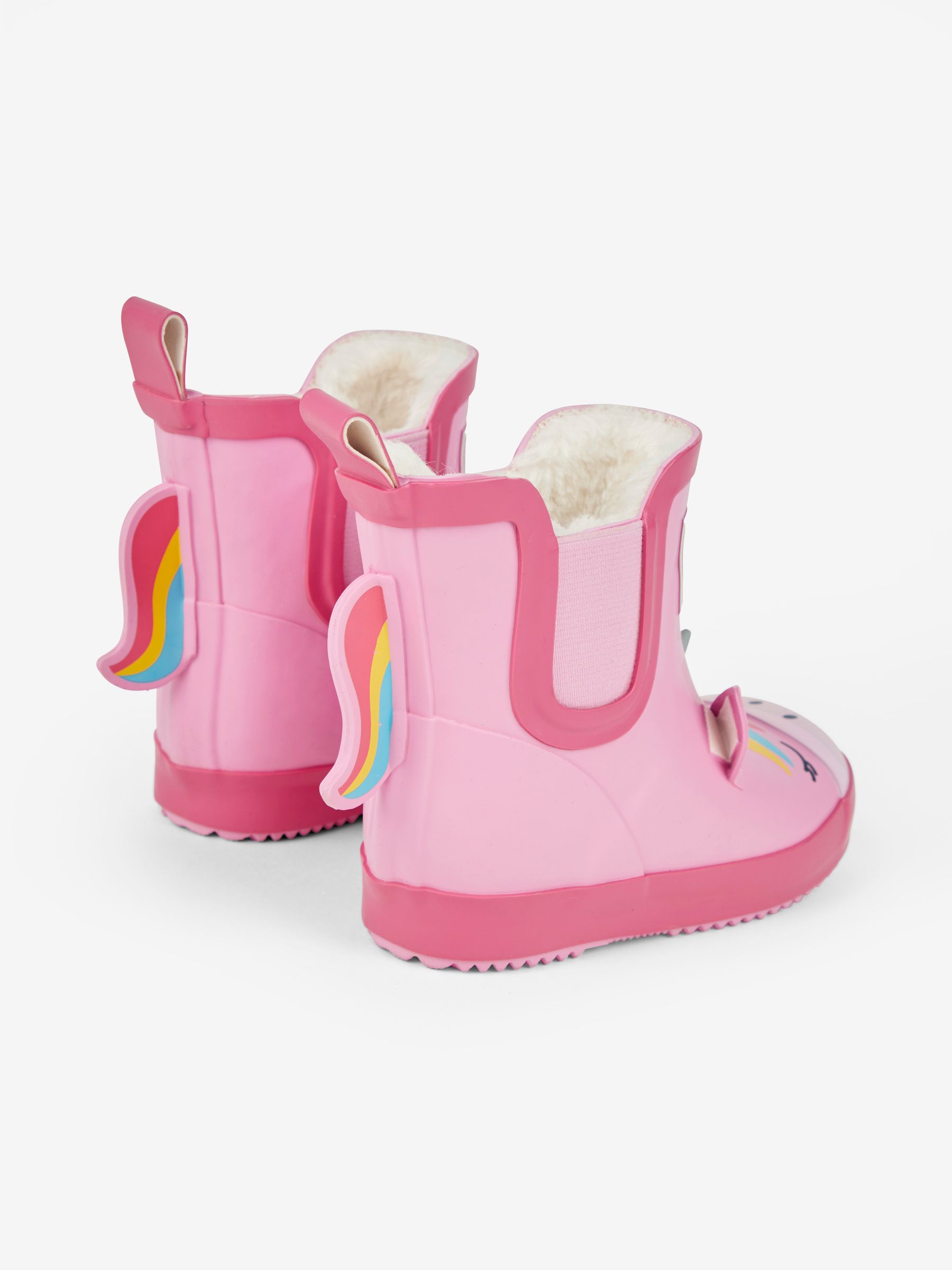 Pink Cosy Lined Unicorn Ankle Wellies - Image 5 of 6