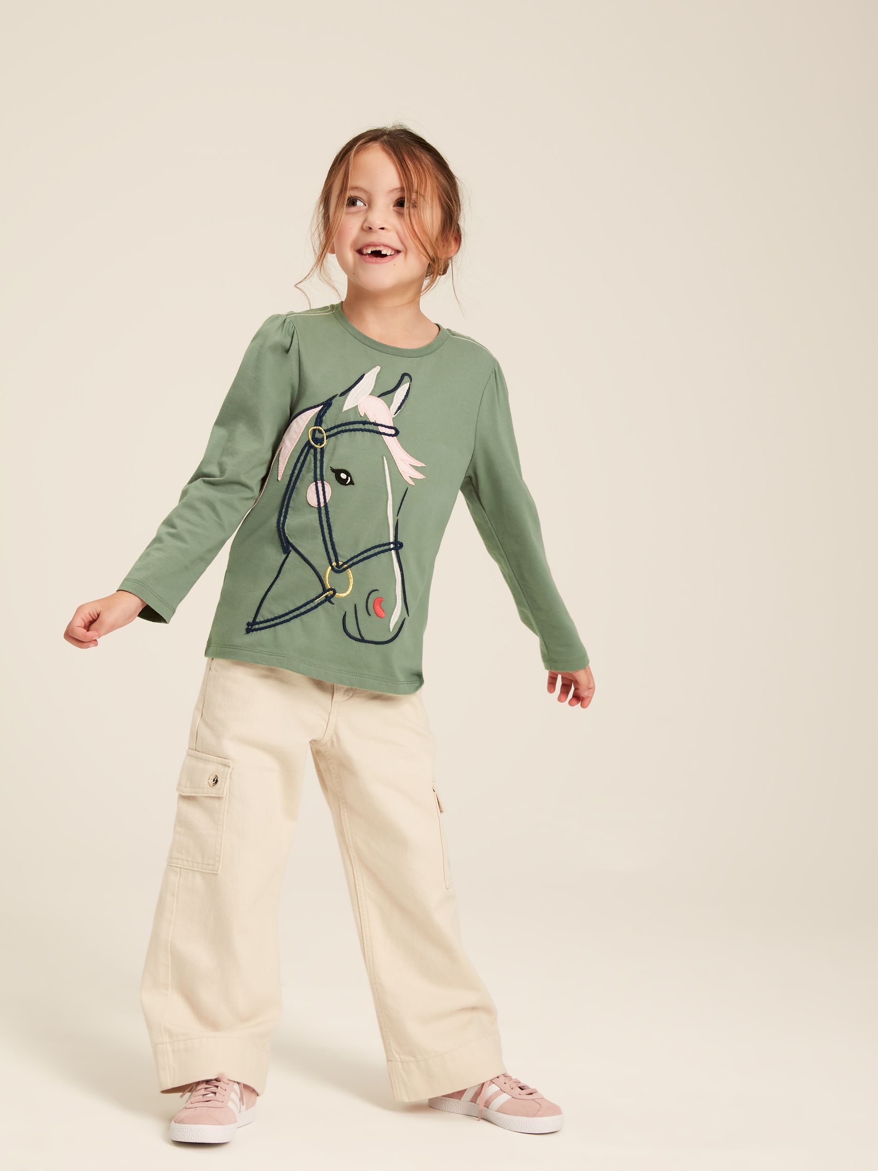 Ava Green Embroidered Horse Top - Image 2 of 11