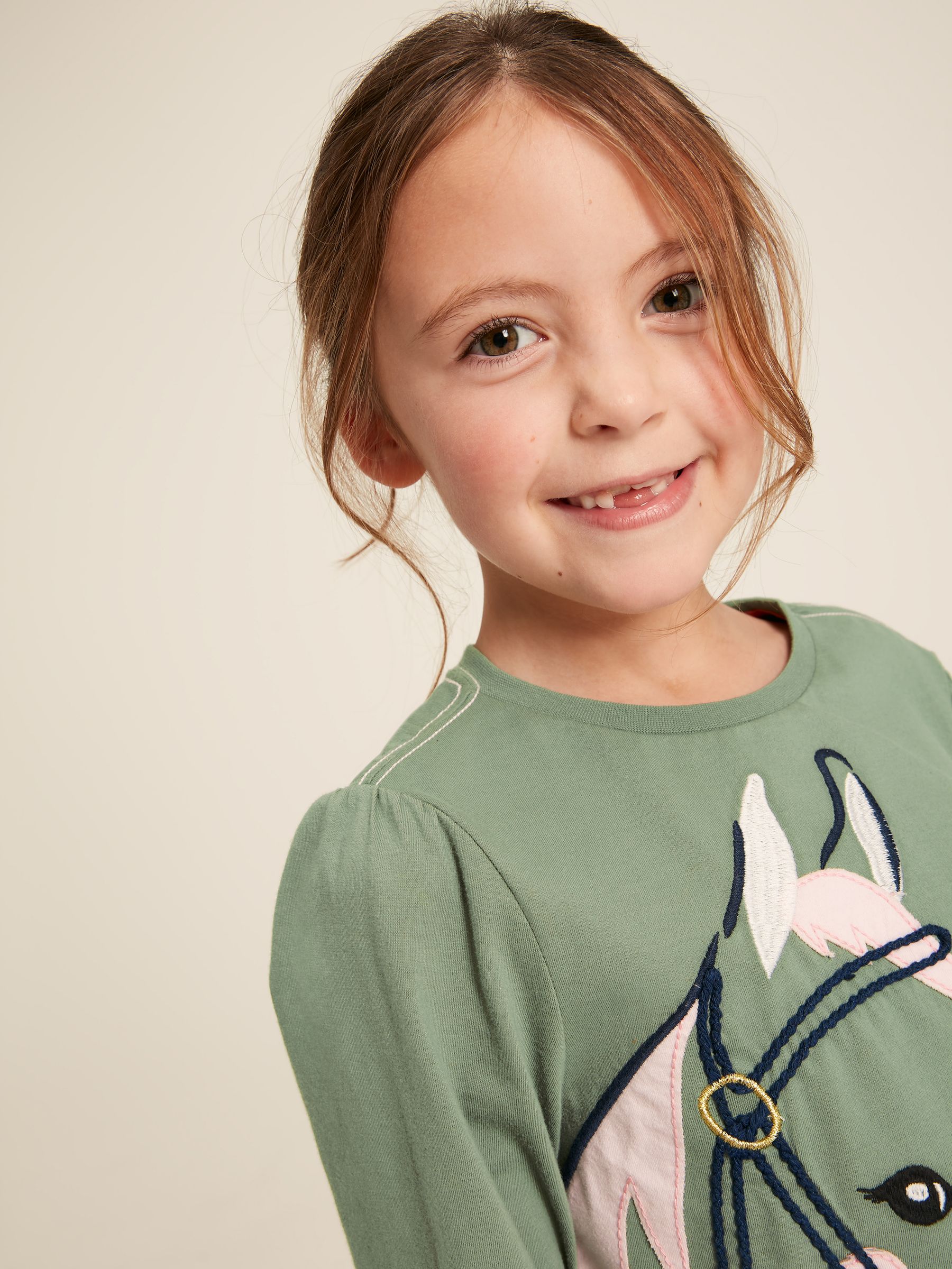Ava Green Embroidered Horse Top - Image 5 of 11