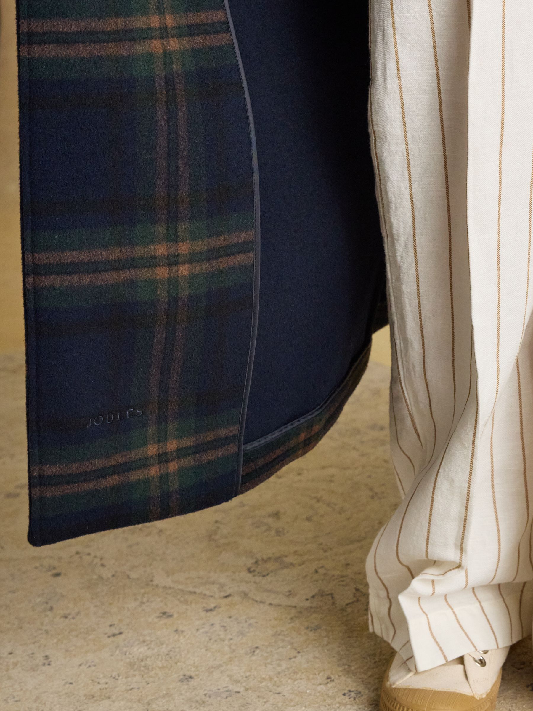 Amberley Navy Longline Wool Blend Coat with Belt - Image 7 of 7