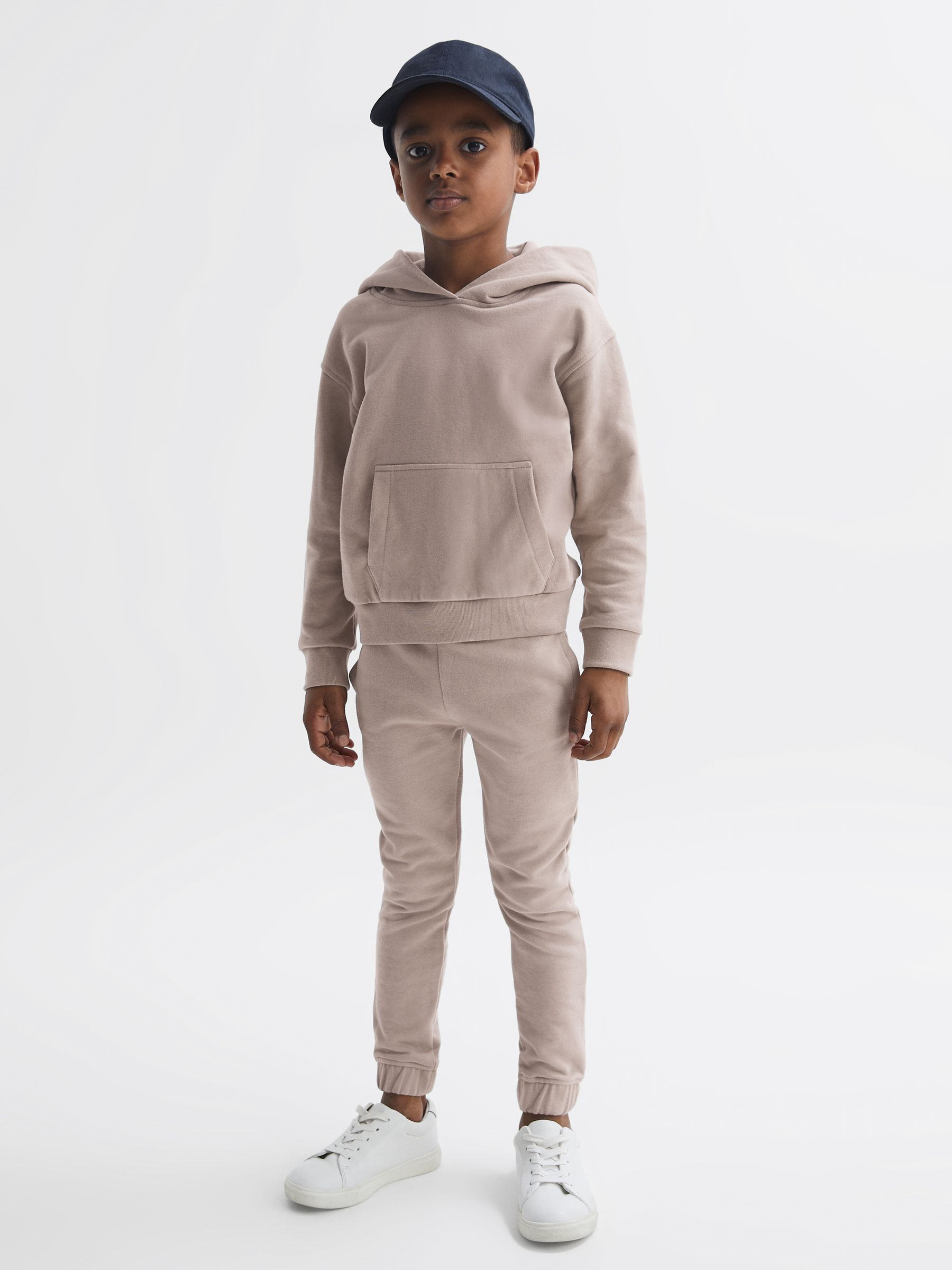 Senior Garment Dye Jersey Joggers in Taupe - Image 3 of 6