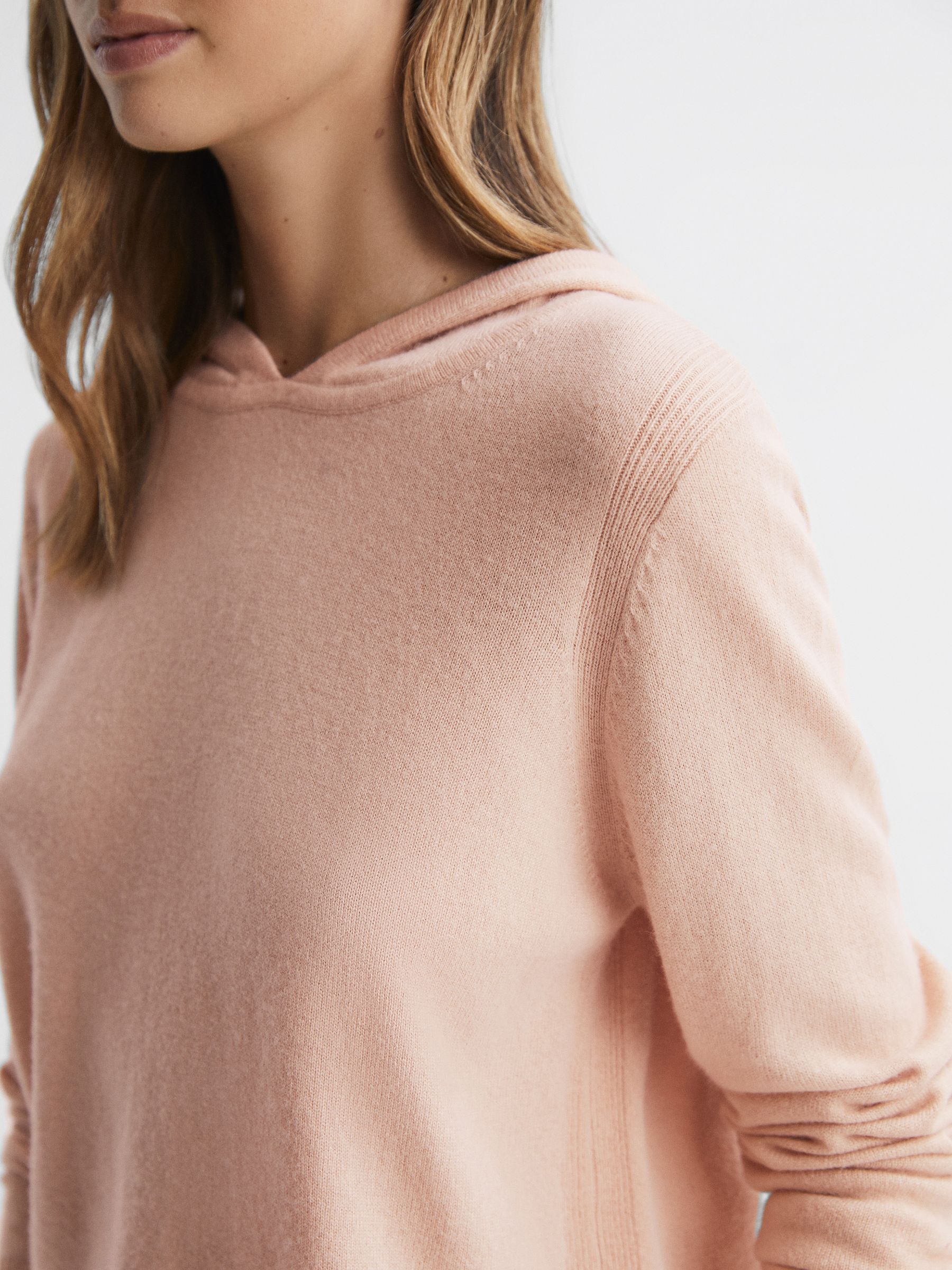 Wool Blend Hoodie in Neutral - Image 4 of 5