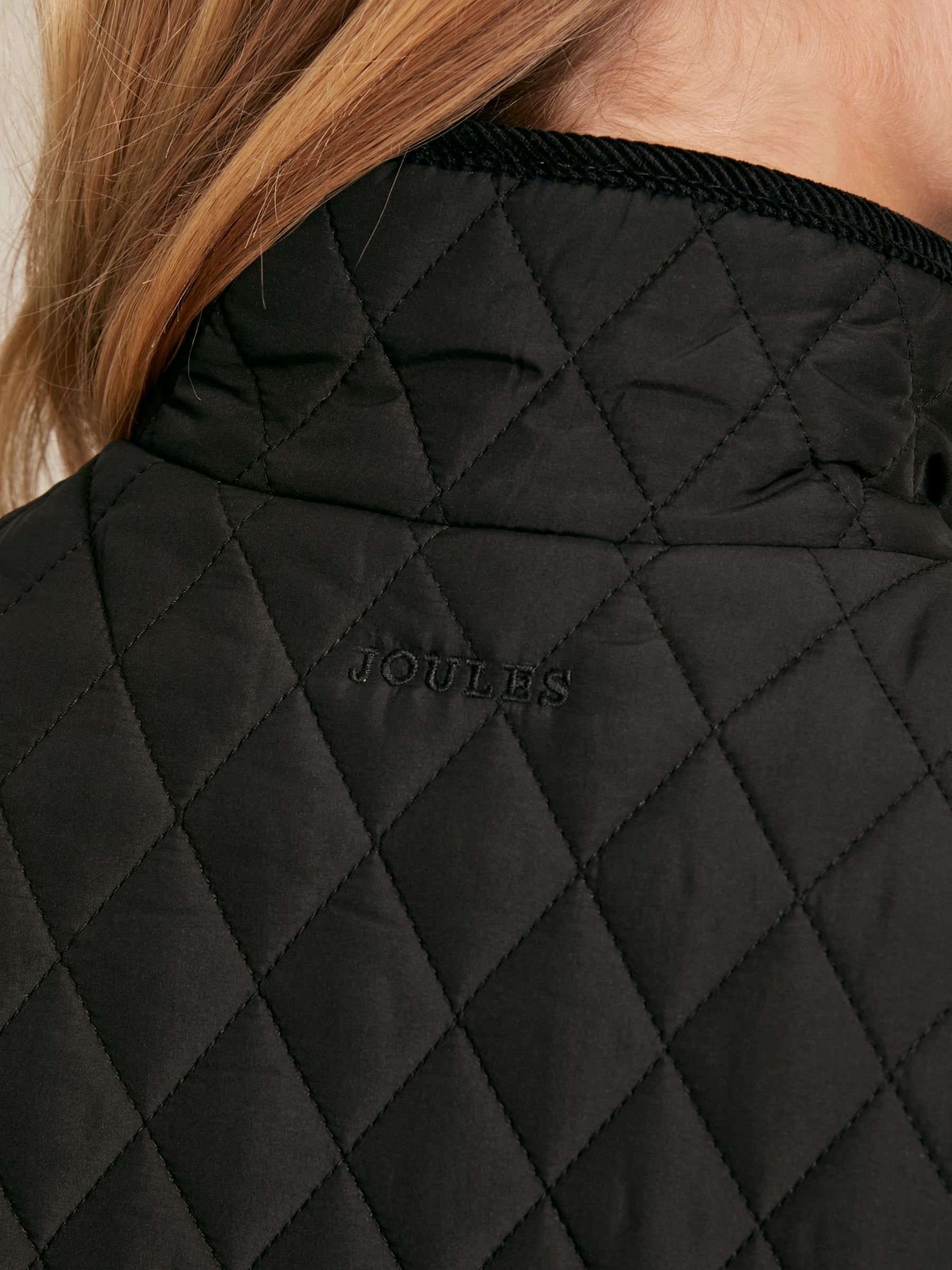 Stately Black Showerproof Diamond Quilted Gilet - Image 7 of 9