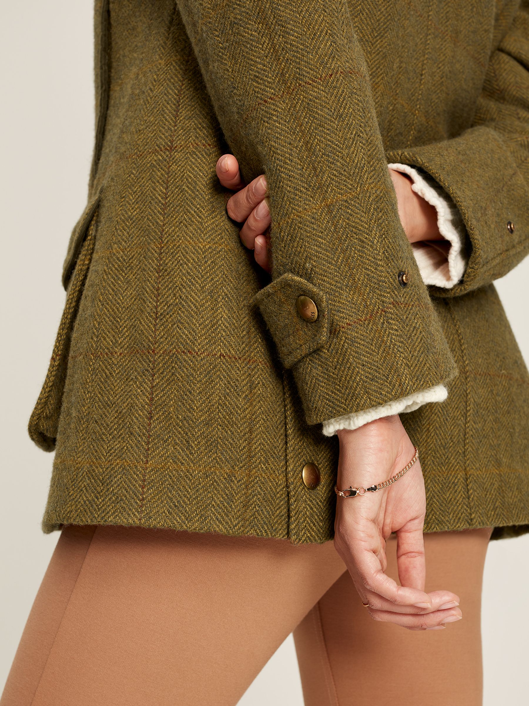 Fieldcoat Luxe Green Tweed Jacket with Removable Gilet - Image 8 of 9