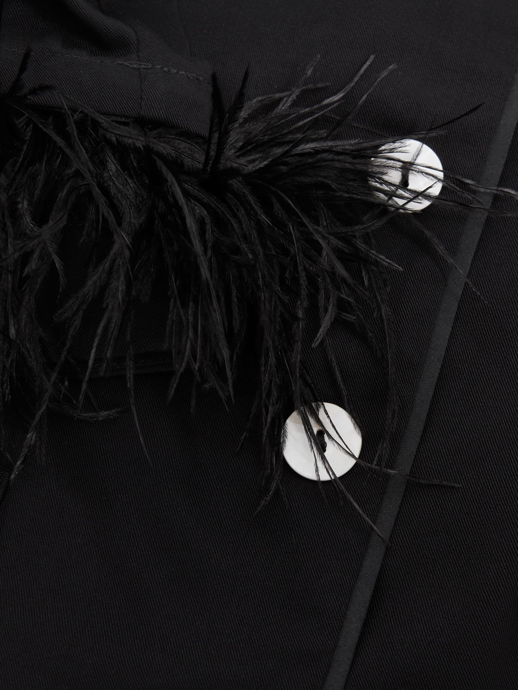 Sleeper Detachable Feather Pyjama Set in Black - Image 6 of 6