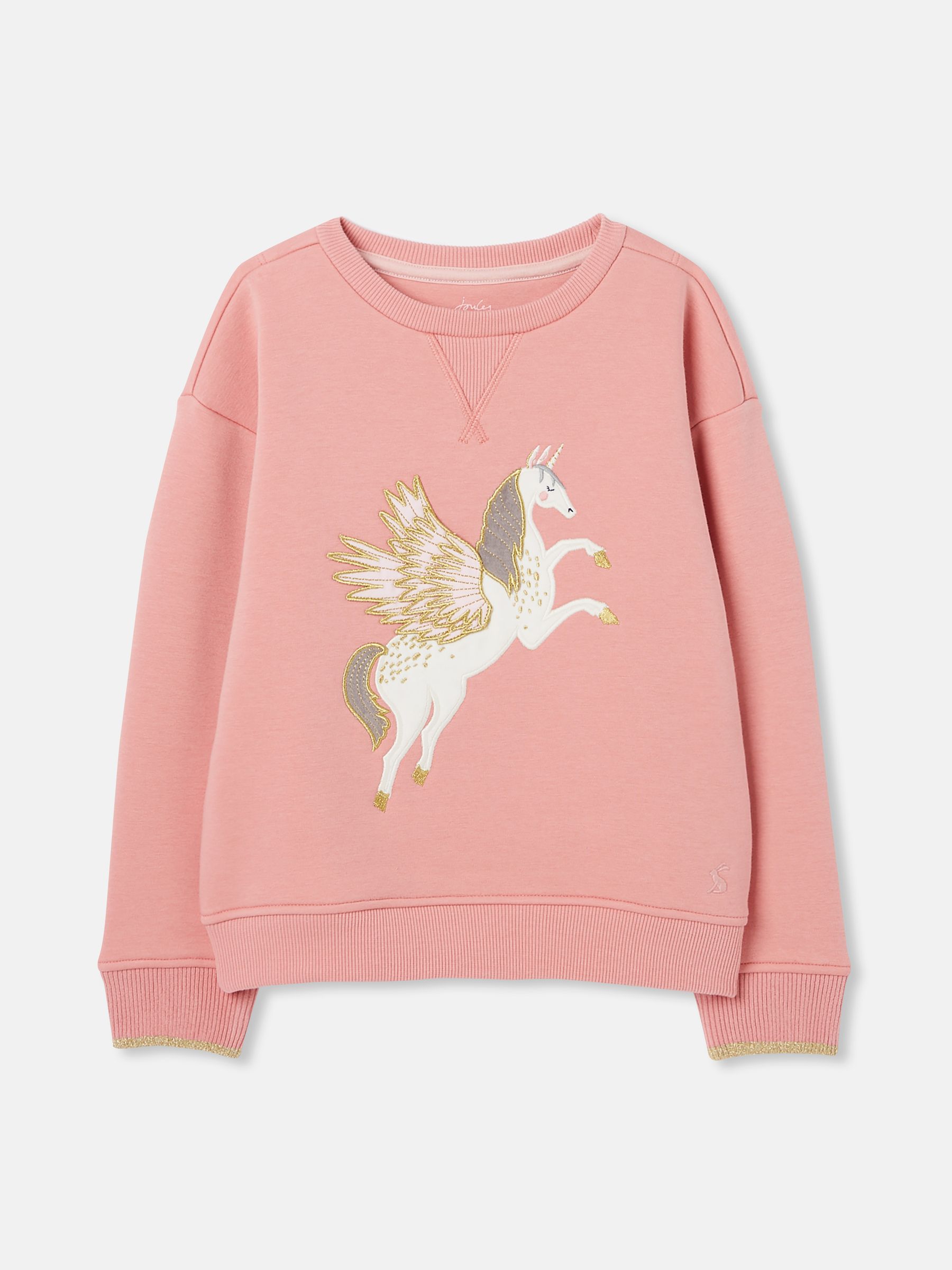 Mackenzie Pink Embroidered Artwork Crew Neck Sweatshirt - Image 1 of 5