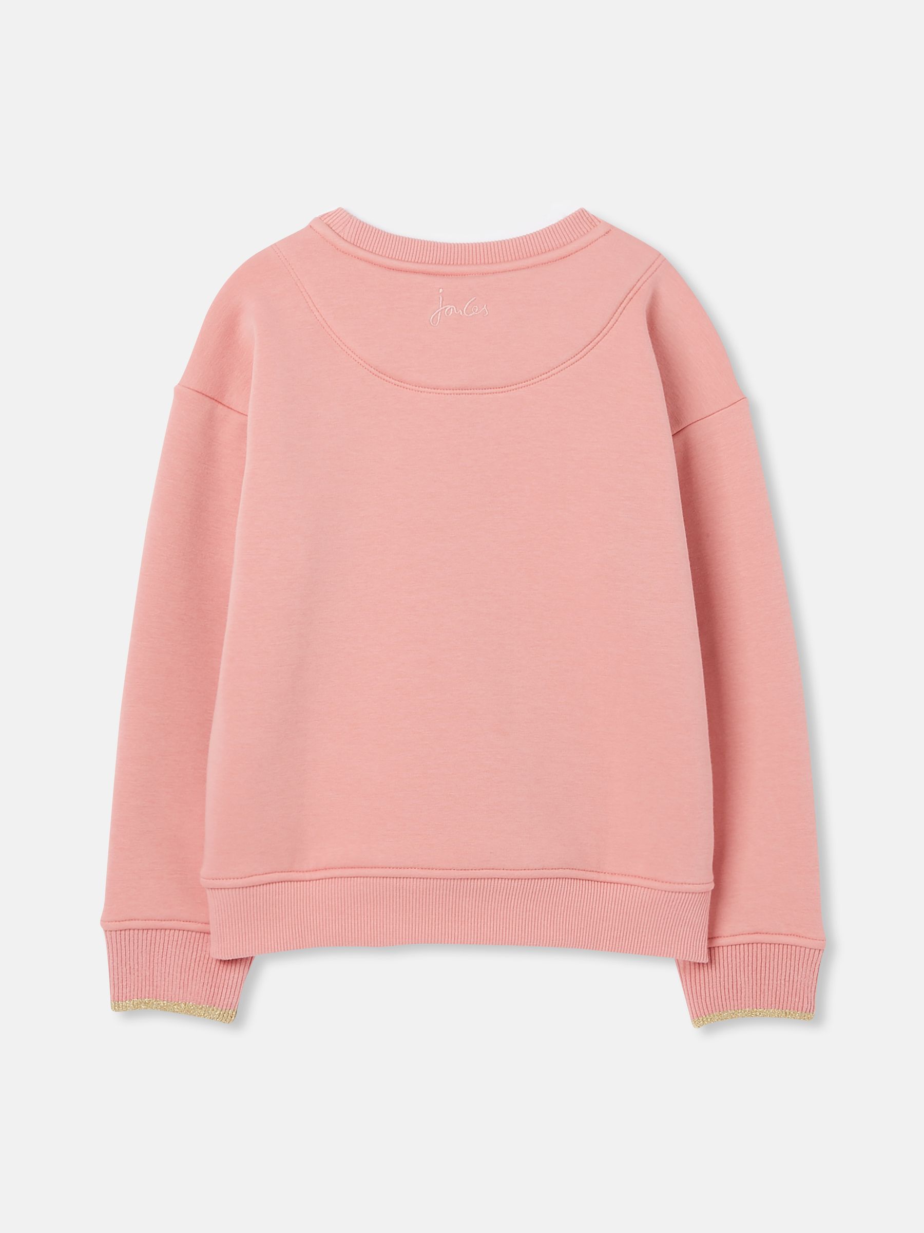 Mackenzie Pink Embroidered Artwork Crew Neck Sweatshirt - Image 2 of 5