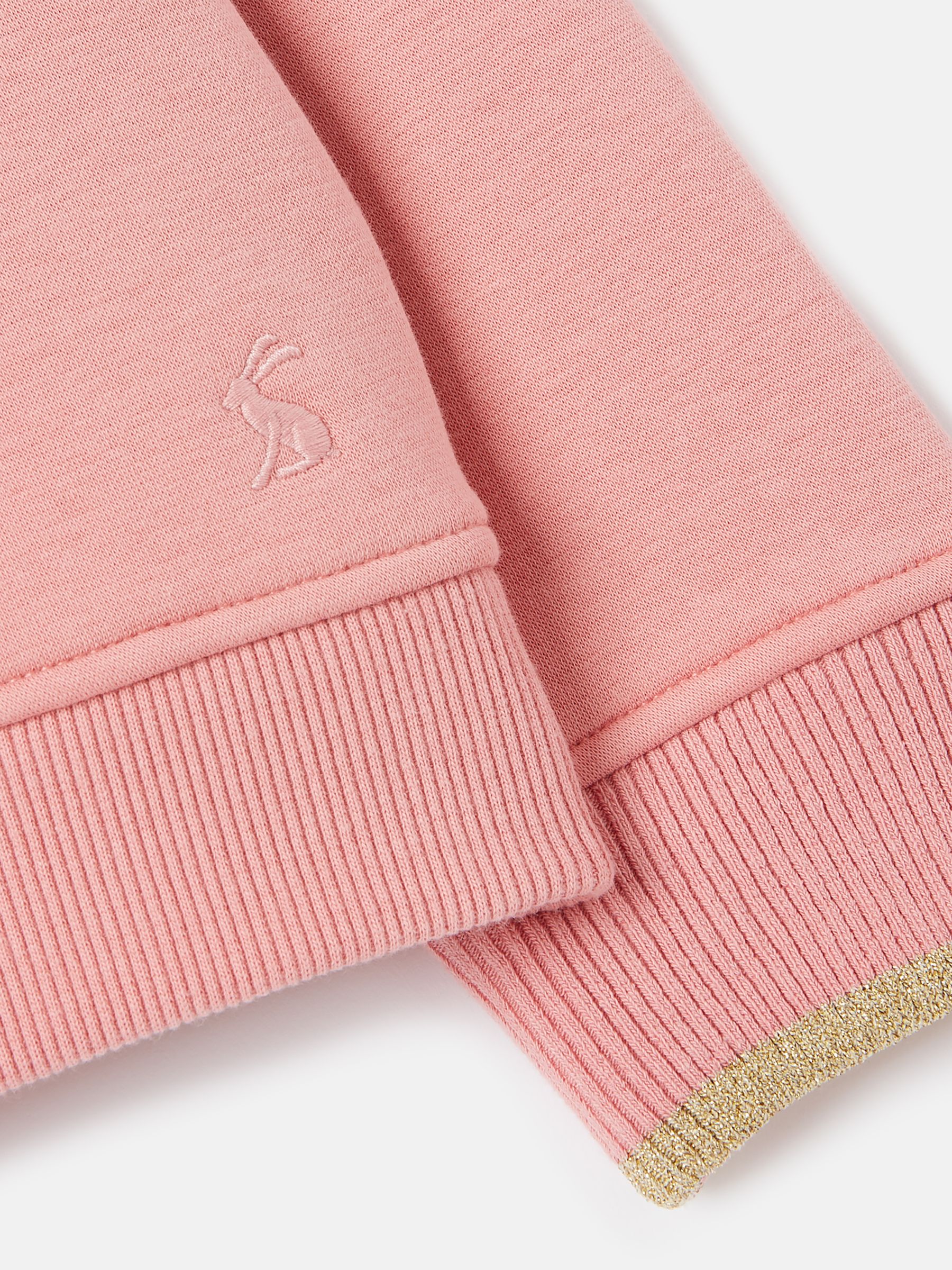 Mackenzie Pink Embroidered Artwork Crew Neck Sweatshirt - Image 4 of 5