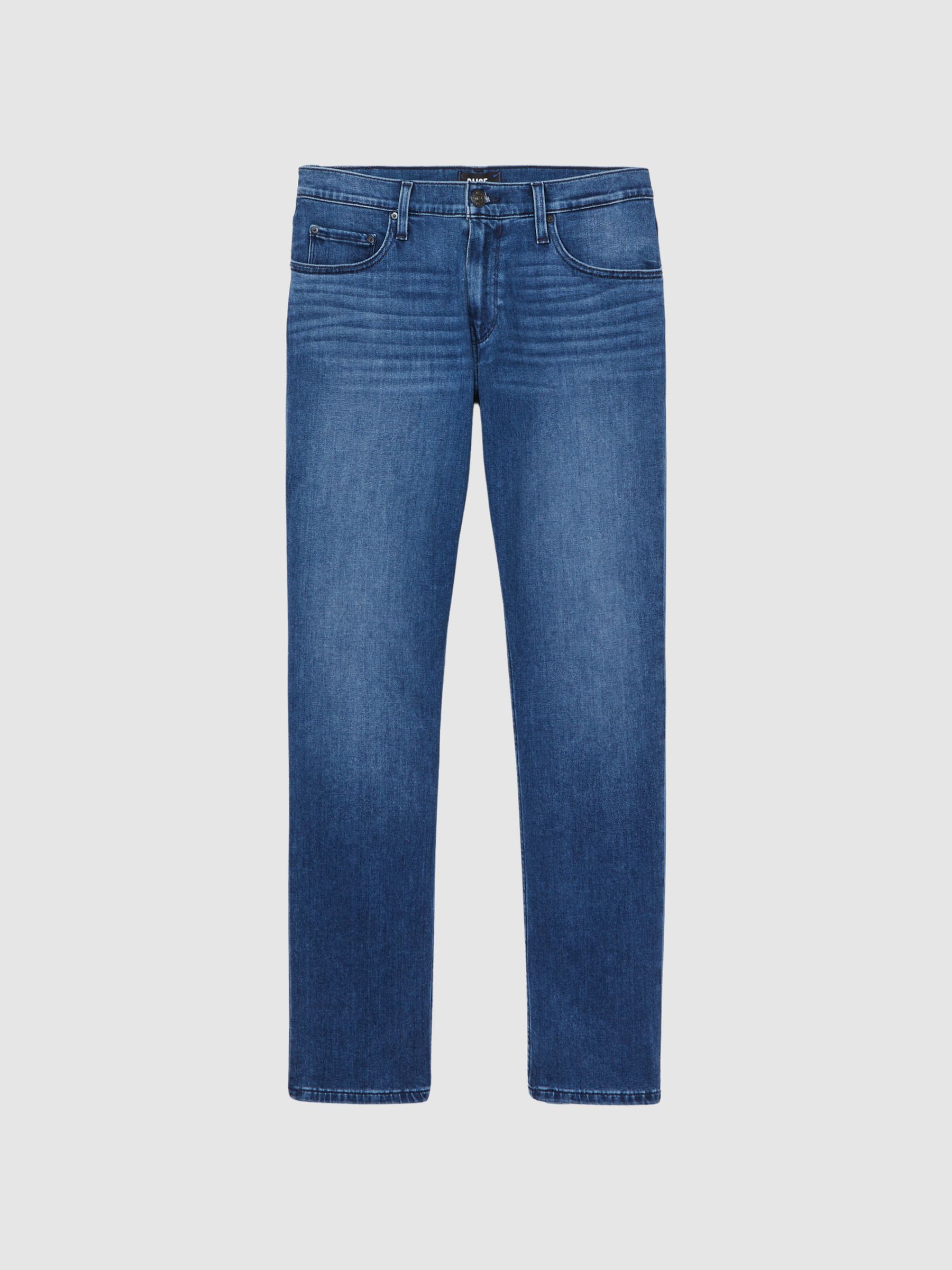 Paige Regular Fit Straight Leg Jeans in Stetson - Image 2 of 5