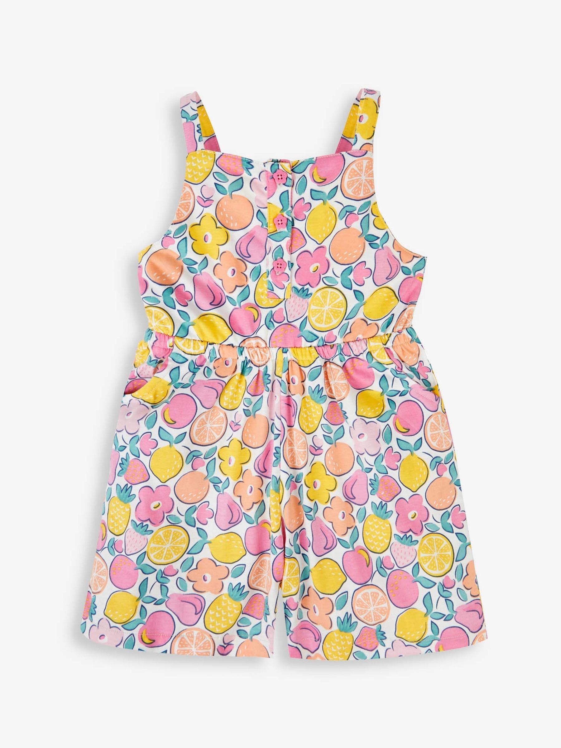 Pink Summer Fruit Print Playsuit - Image 1 of 2