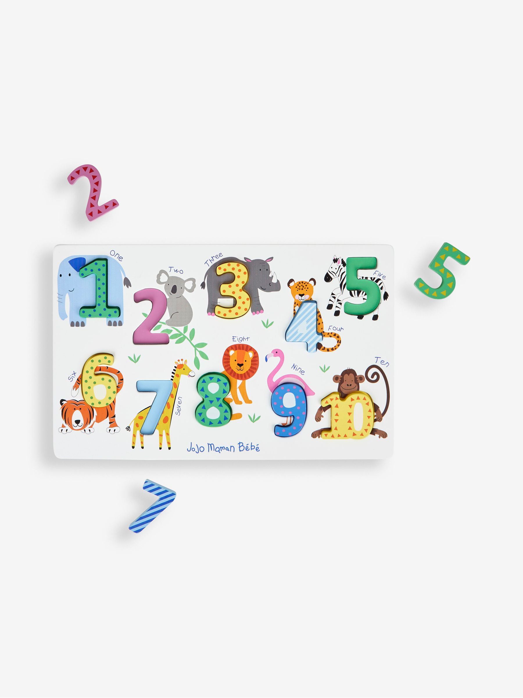 Number Puzzle in White - Image 1 of 4